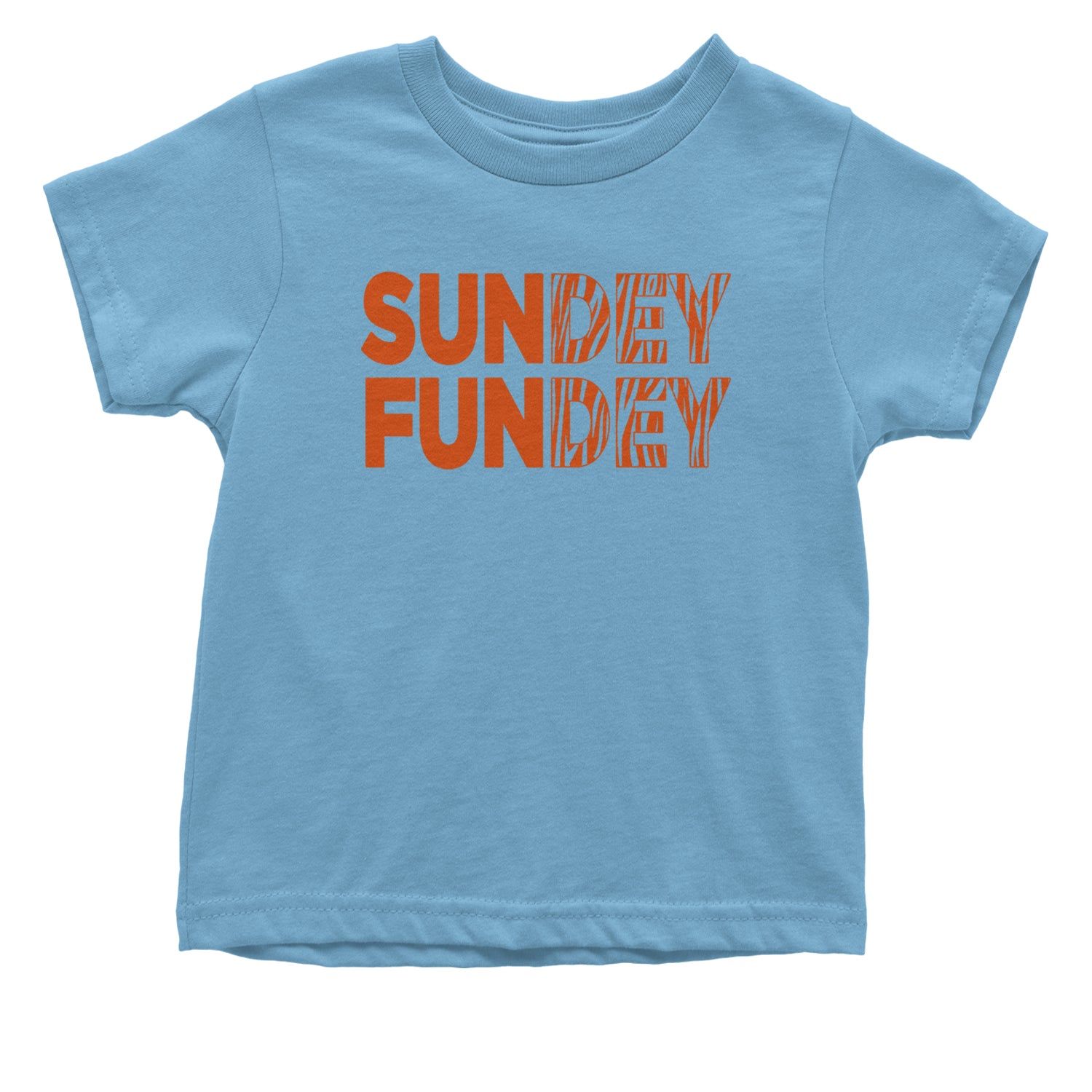 SunDEY FunDEY Sunday FundayInfant One-Piece Romper Bodysuit and Toddler T-shirt Light Blue