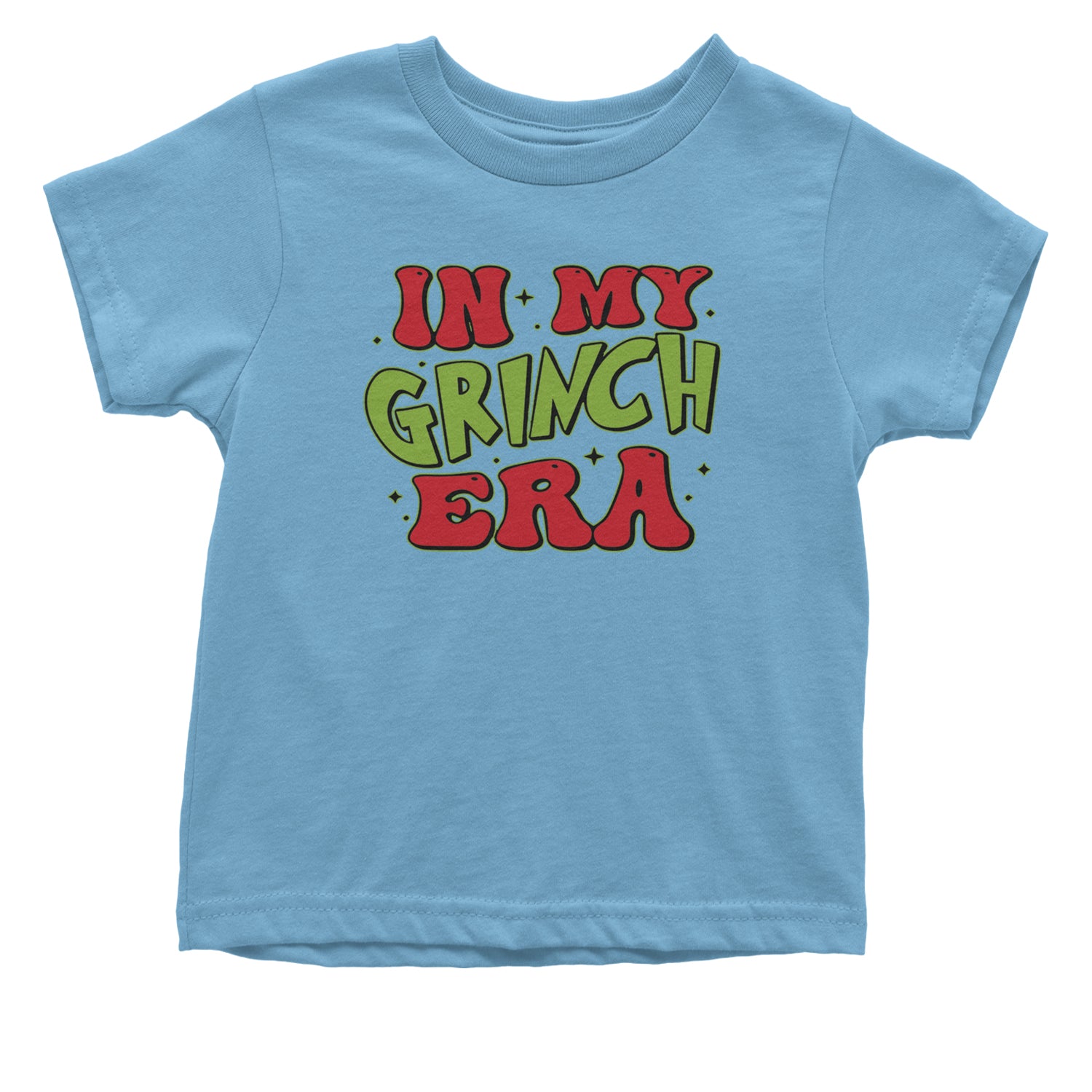 In My Gr-nch Era Jolly Merry Christmas Infant One-Piece Romper Bodysuit and Toddler T-shirt Light Blue