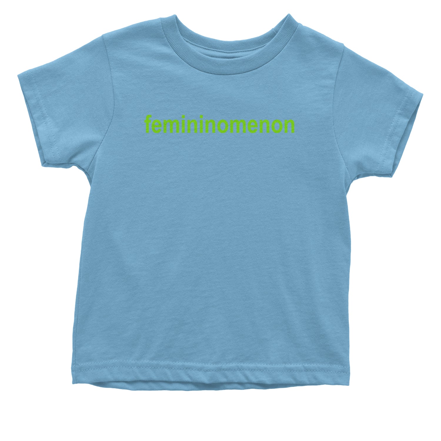 Femininomenon Female Empowerment Infant One-Piece Romper Bodysuit and Toddler T-shirt Light Blue