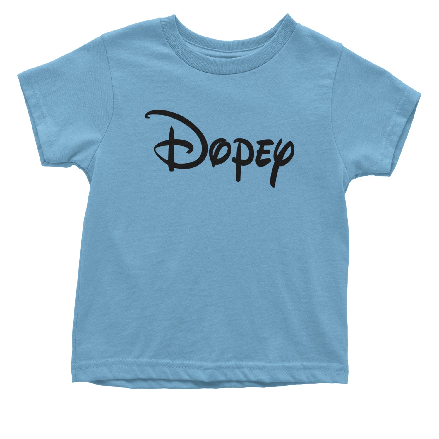 Dopey - 7 Dwarfs Costume Infant One-Piece Romper Bodysuit and Toddler T-shirt Light Blue