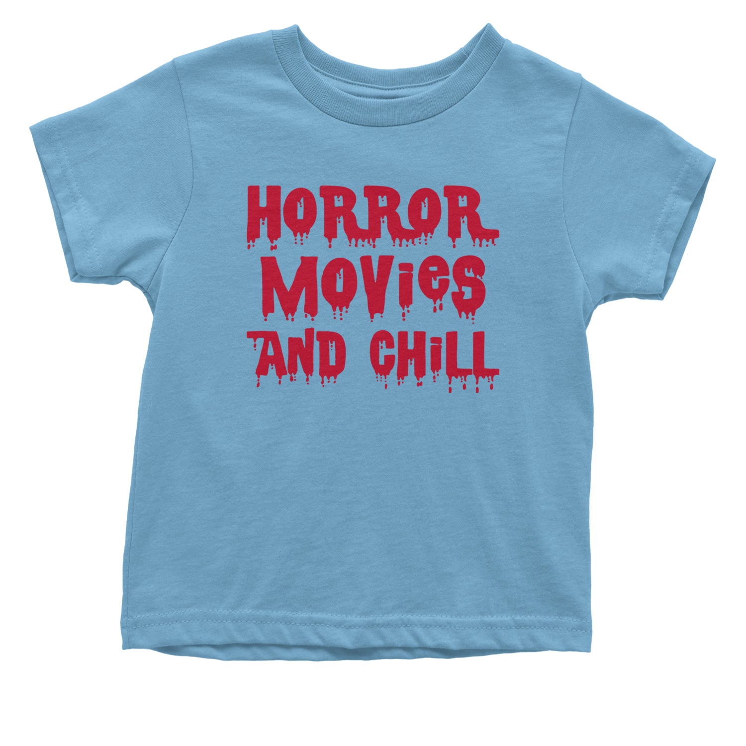 Horror Movies and Chill Infant One-Piece Romper Bodysuit and Toddler T-shirt Light Blue