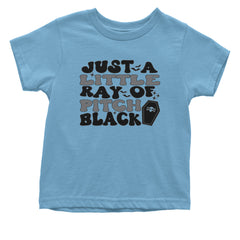 Just A Little Ray of Pitch Black graphic on Onesie and Toddler T-Shirt alternate view 9