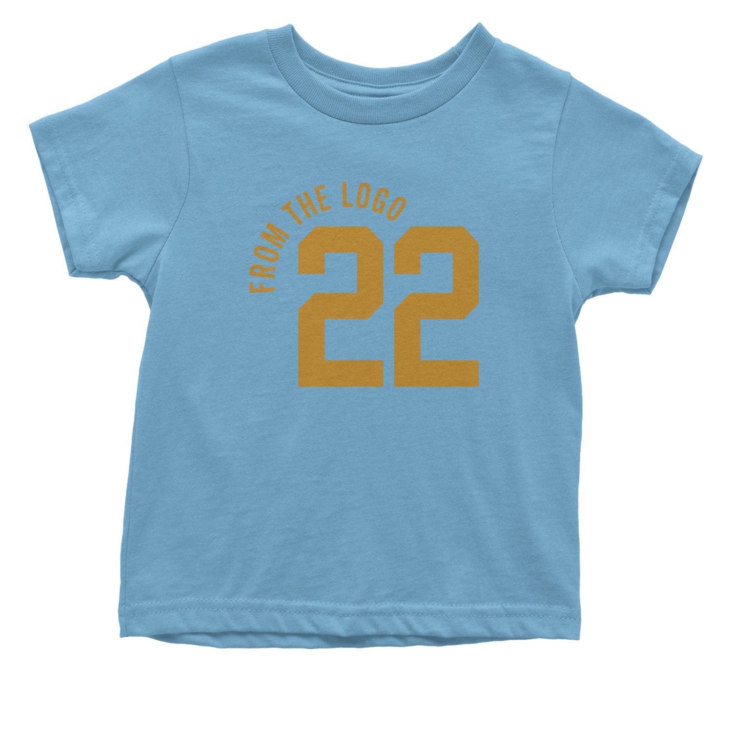 From The Logo #22 Basketball Infant One-Piece Romper Bodysuit and Toddler T-shirt Light Blue