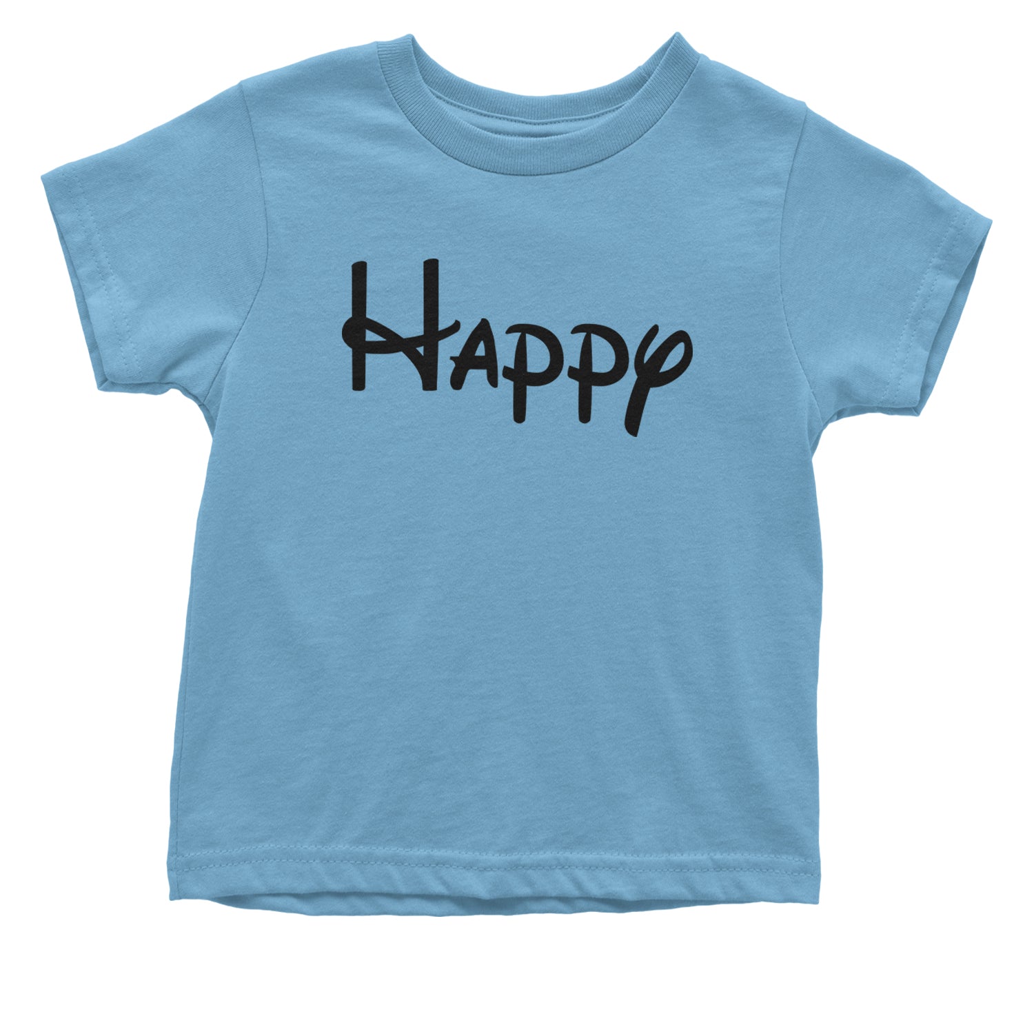 Happy - 7 Dwarfs Costume Infant One-Piece Romper Bodysuit and Toddler T-shirt Light Blue