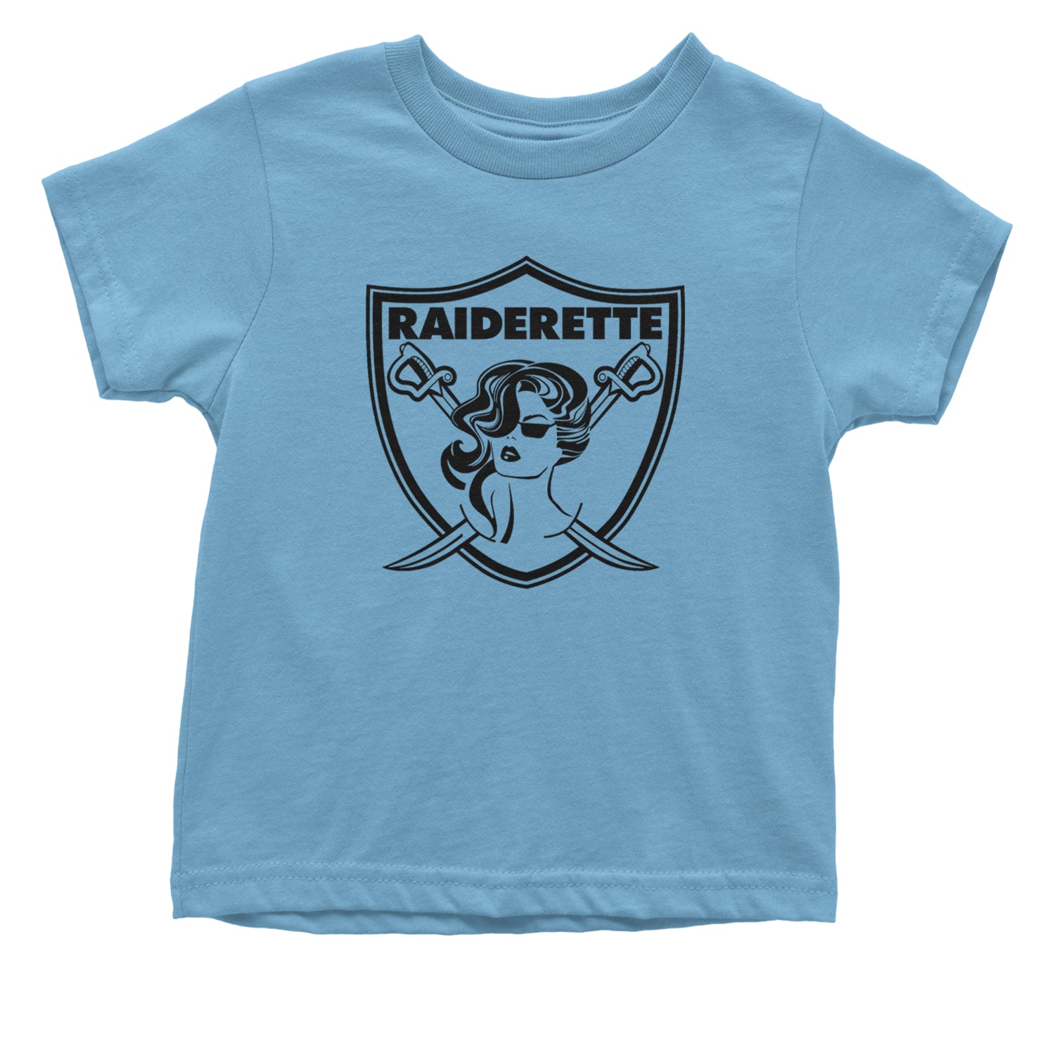 Raiderette Football Gameday Ready Infant One-Piece Romper Bodysuit and Toddler T-shirt Light Blue