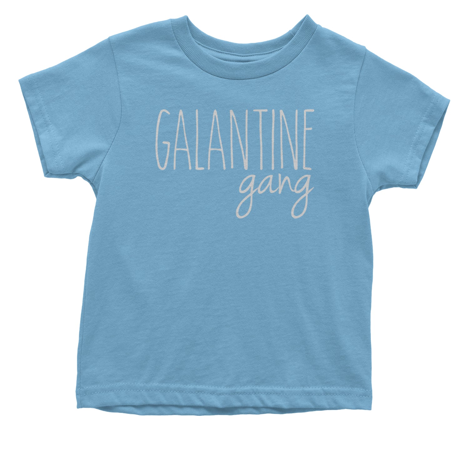 Galentine Gang Valentine's Shirt Infant One-Piece Romper Bodysuit and Toddler T-shirt Light Blue