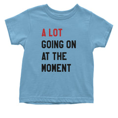 A Lot Going On At The Moment New TTPD Poet Department Infant One-Piece Romper Bodysuit and Toddler T-shirt Light Blue