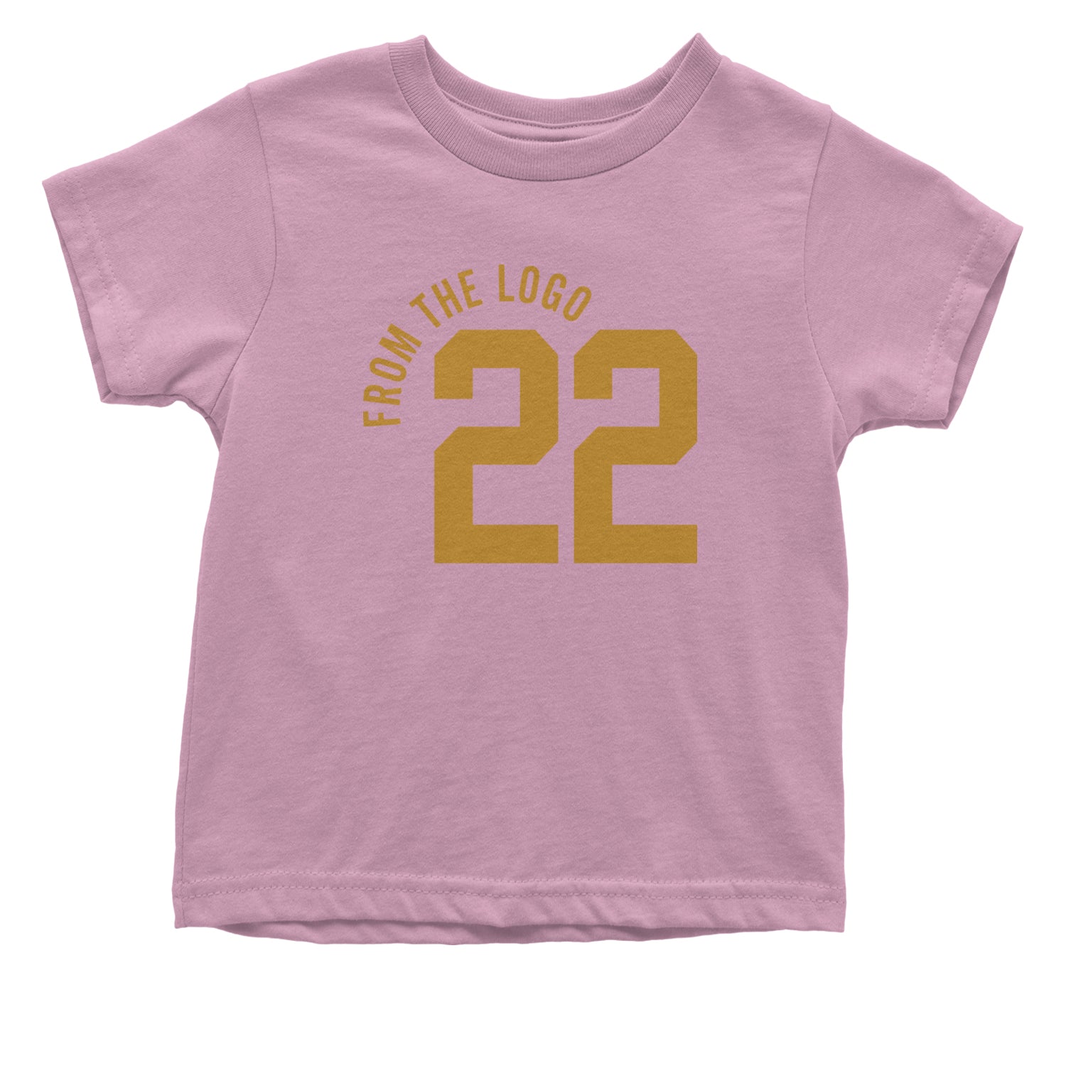 From The Logo #22 Basketball Infant One-Piece Romper Bodysuit and Toddler T-shirt Light Pink