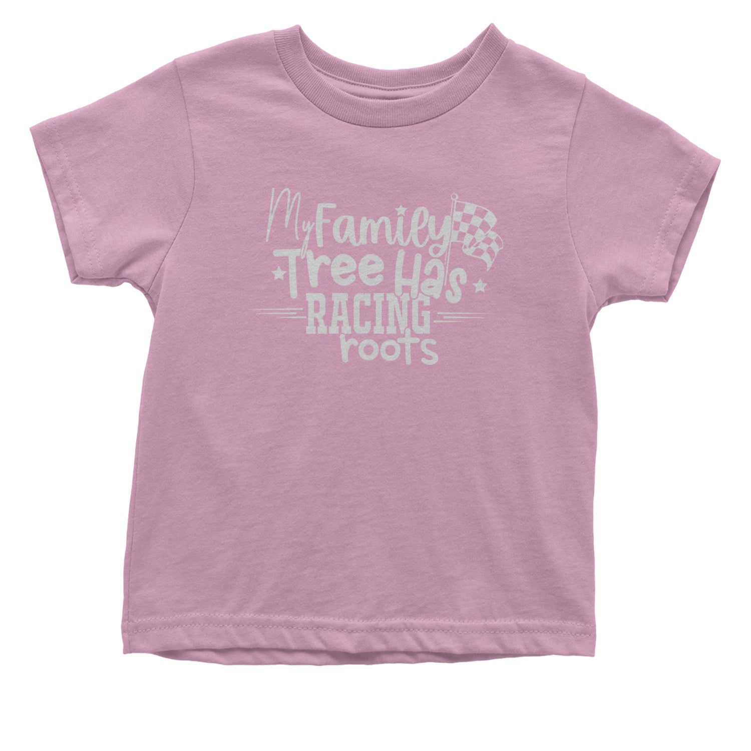 My Family Tree Has Racing Roots Infant One-Piece Romper Bodysuit and Toddler T-shirt Light Pink