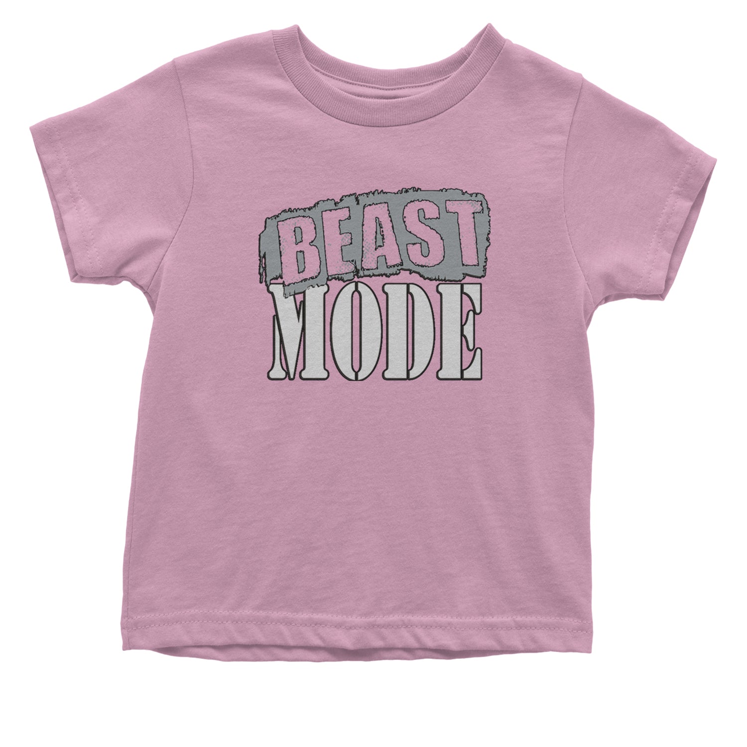 Beast Mode Training Gym Workout Infant One-Piece Romper Bodysuit and Toddler T-shirt Light Pink