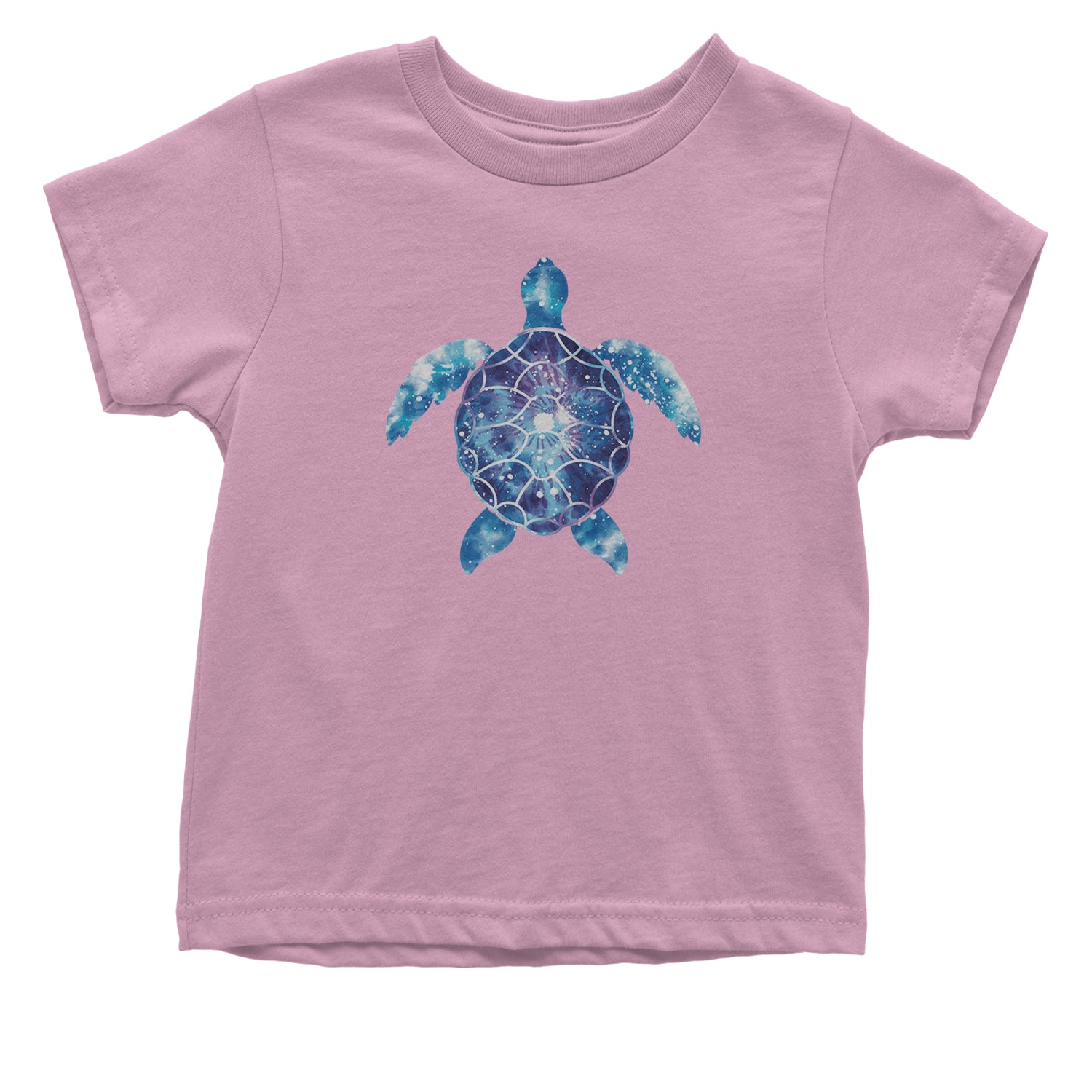 Ocean Aura Tie-Dye Sea Turtle Infant One-Piece Romper Bodysuit and Toddler T-shirt Light Pink