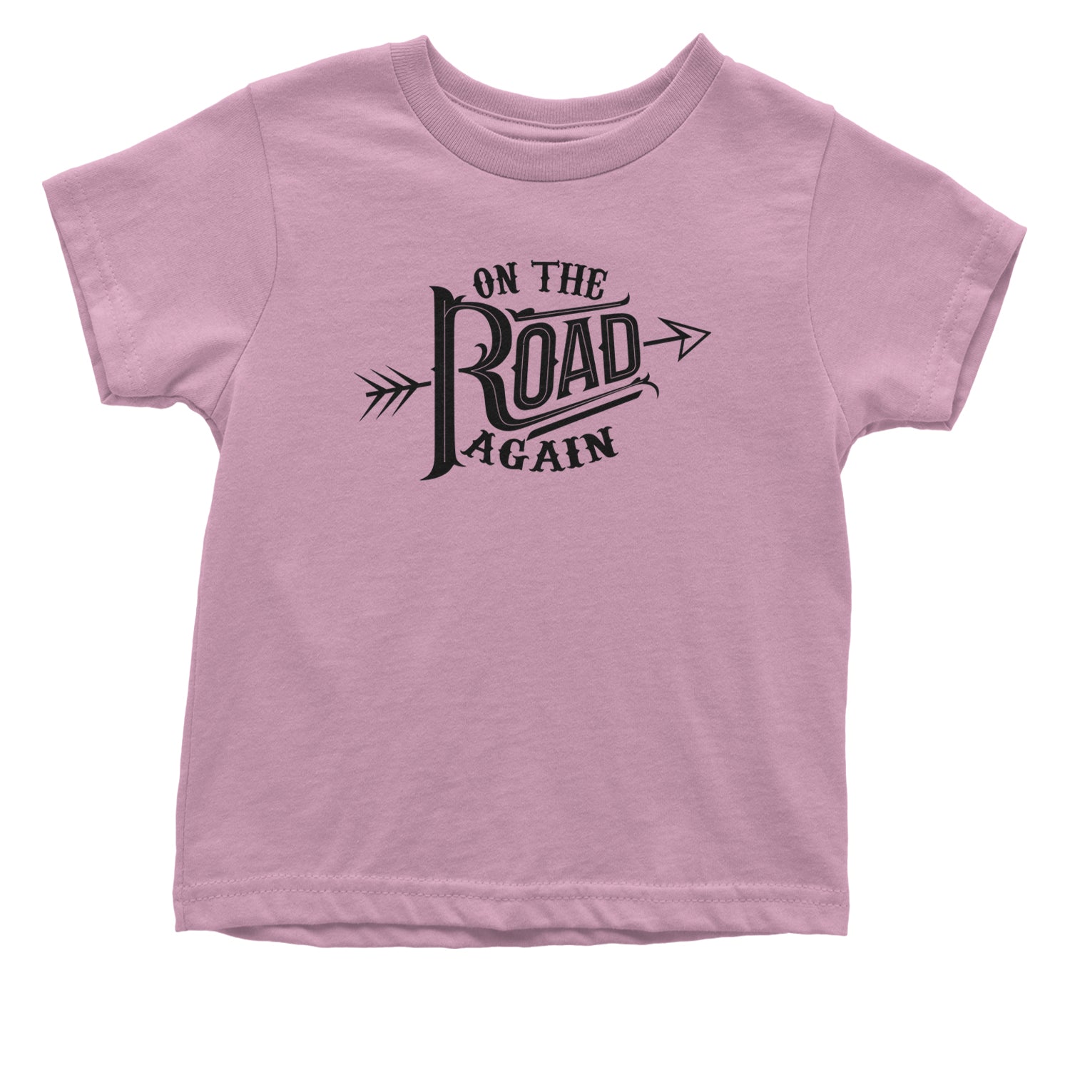 On The Road Again Hippy Country Music Infant One-Piece Romper Bodysuit and Toddler T-shirt Light Pink