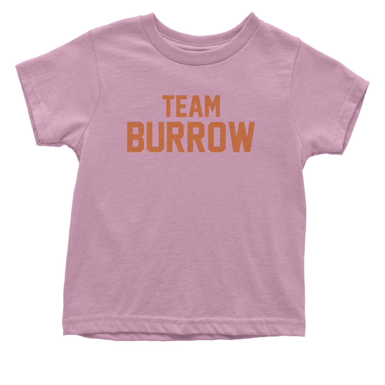 Team Burrow Cincinnati Infant One-Piece Romper Bodysuit and Toddler T-shirt Light Pink