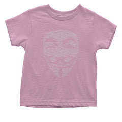 V For Vendetta Anonymous Mask Infant One-Piece Romper Bodysuit and Toddler T-shirt Light Pink