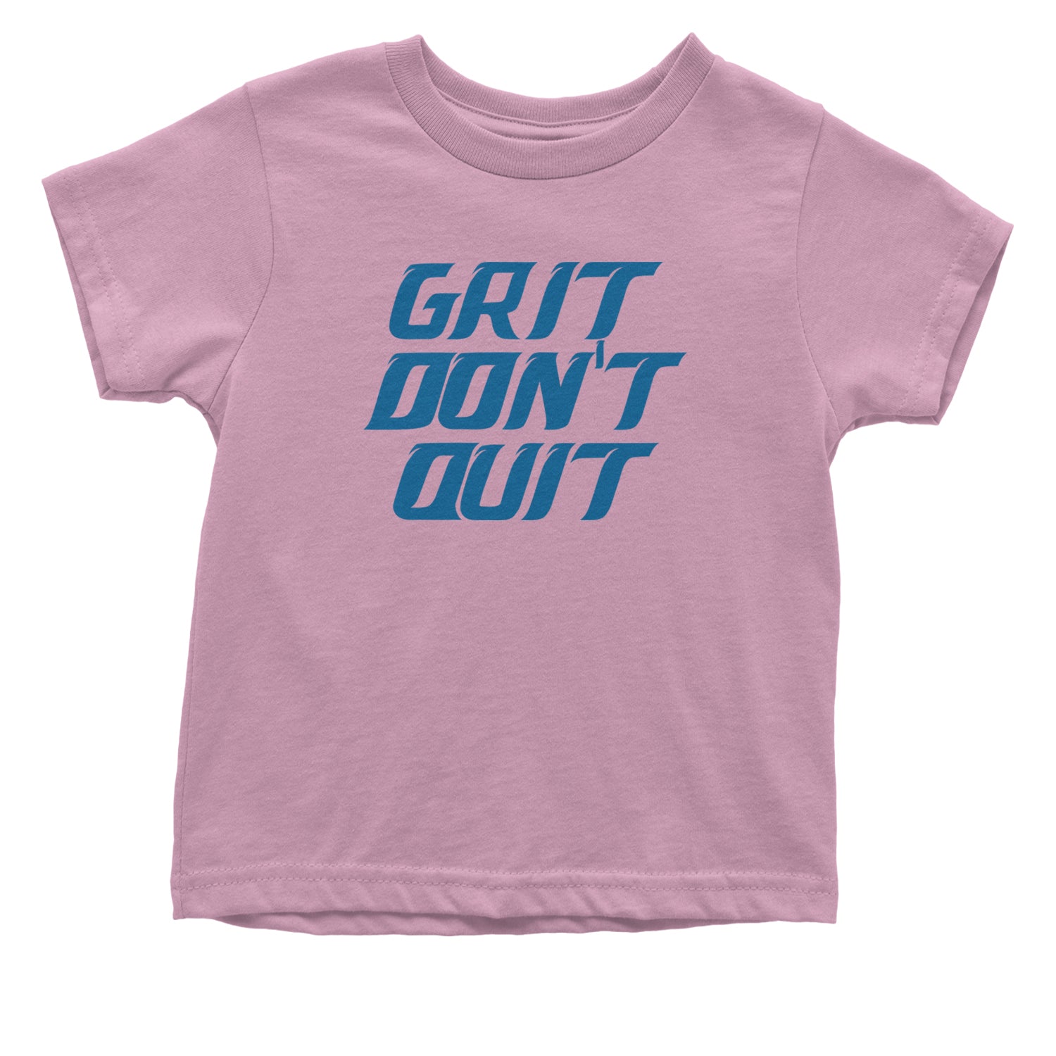 Grit Don't Quit Detroit Grit Infant One-Piece Romper Bodysuit and Toddler T-shirt Light Pink