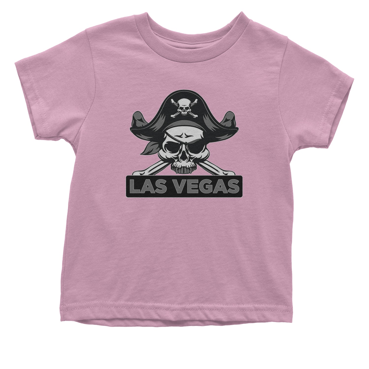 Raider Skull Straight Outta Las Vegas Infant One-Piece Romper Bodysuit and Toddler T-shirt Light Pink