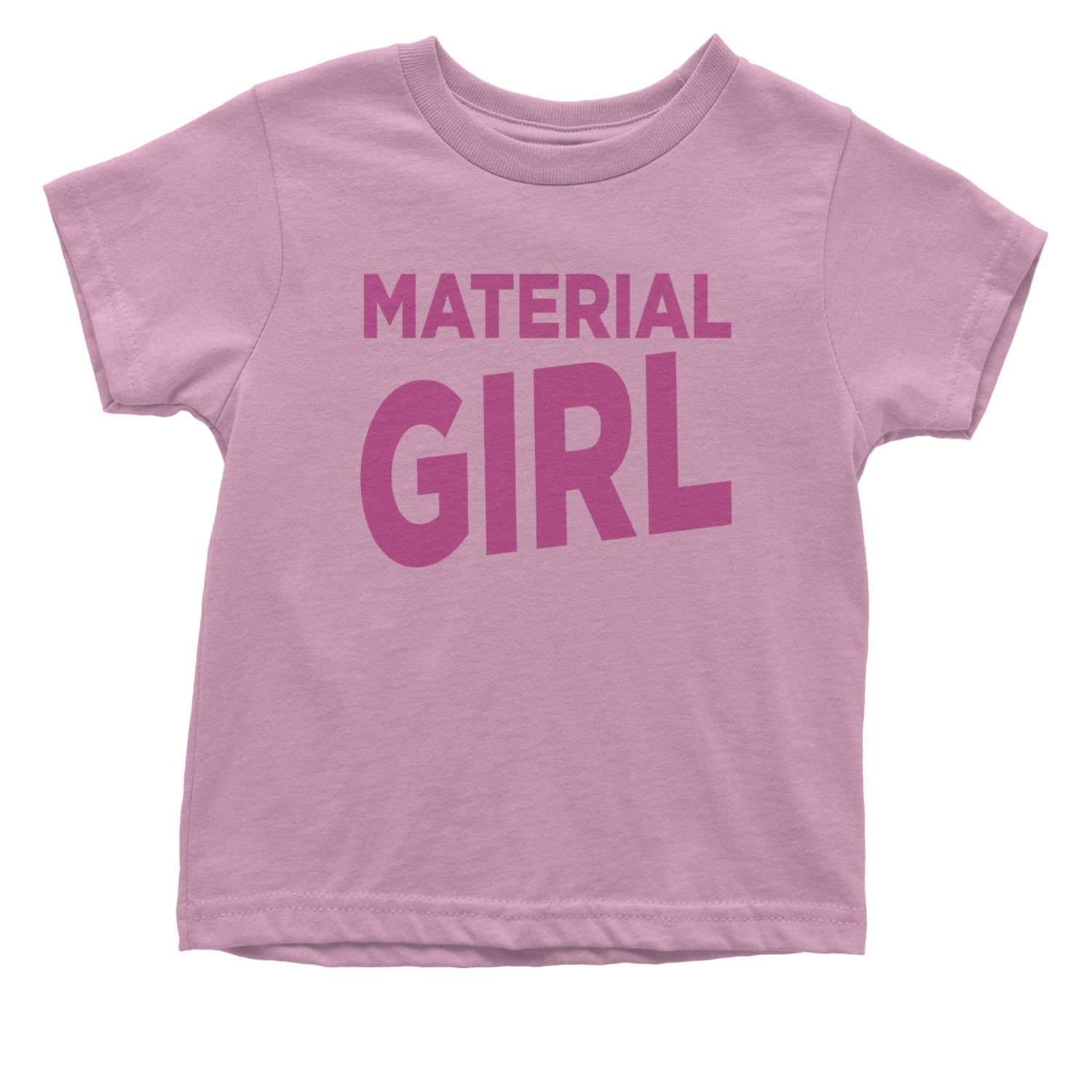 Material Girl 80's Retro Celebration Infant One-Piece Romper Bodysuit and Toddler T-shirt Light Pink