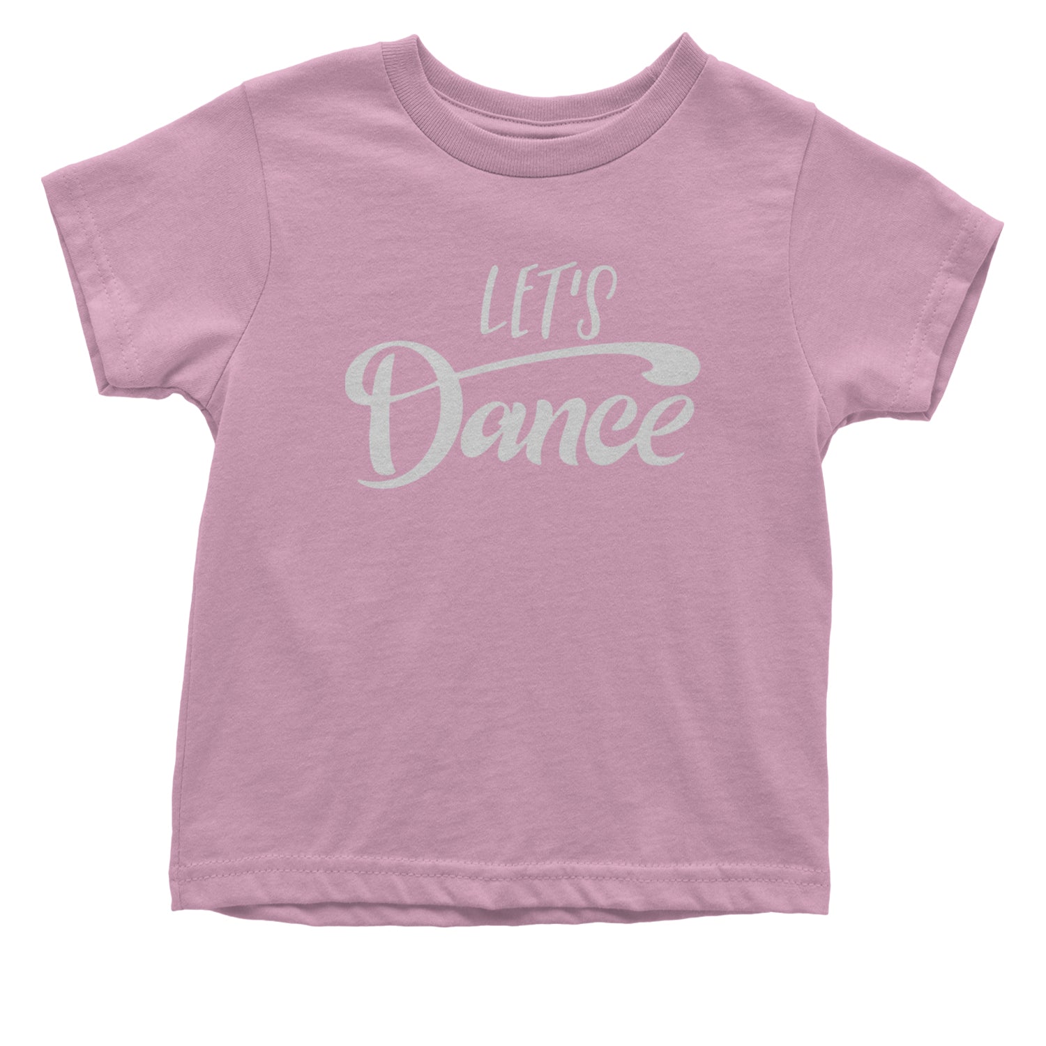 Let's Dance Infant One-Piece Romper Bodysuit and Toddler T-shirt Light Pink