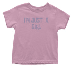 I'm Just A Girl Guts Music Infant One-Piece Romper Bodysuit and Toddler T-shirt Light Pink