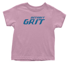 Grit Detroit Football Hard Knocks Infant One-Piece Romper Bodysuit and Toddler T-shirt Light Pink