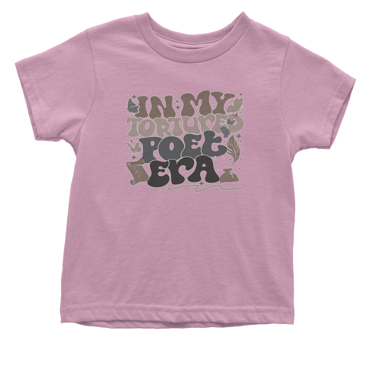 In My Tortured Poet Era TTPD Music Infant One-Piece Romper Bodysuit and Toddler T-shirt Light Pink