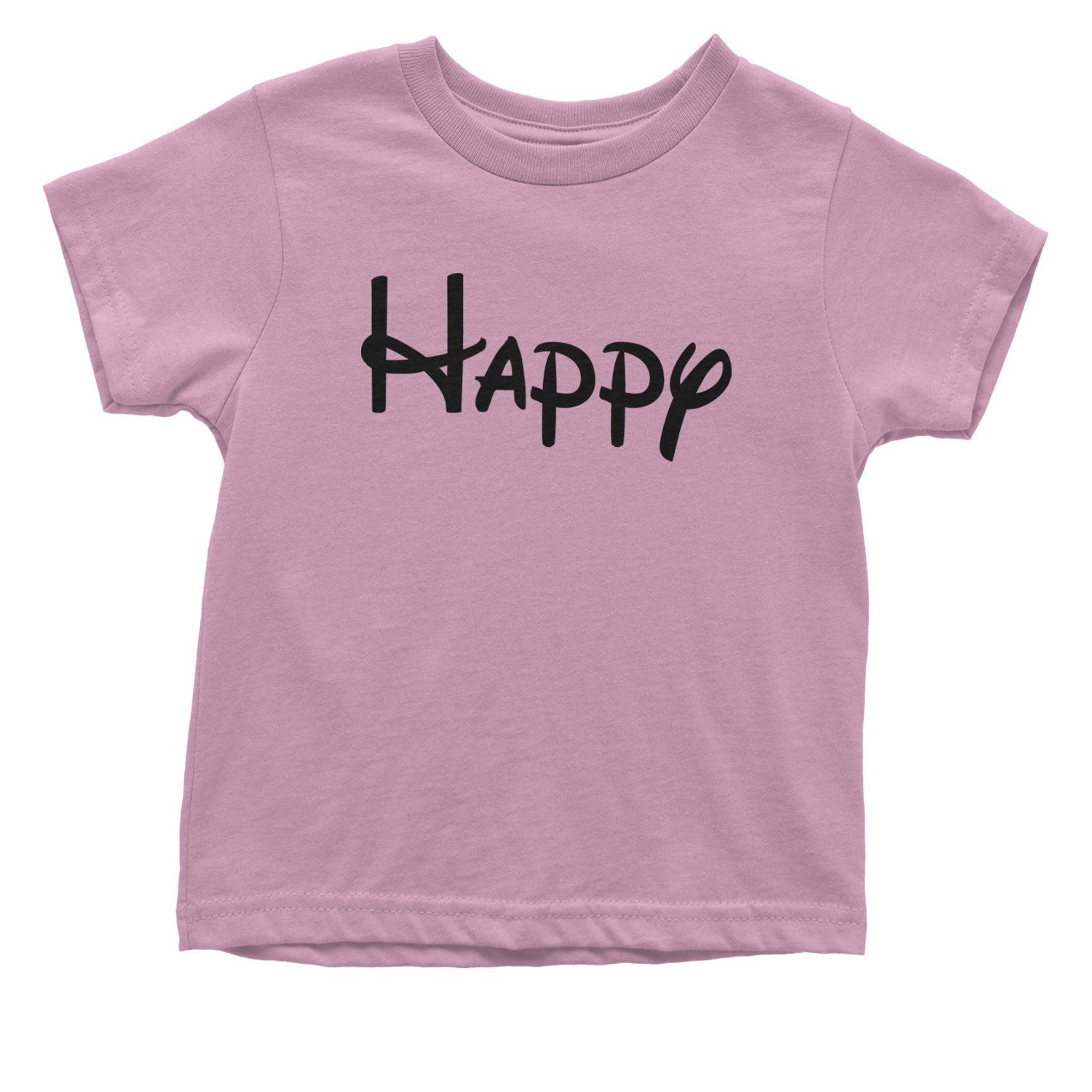 Happy - 7 Dwarfs Costume Infant One-Piece Romper Bodysuit and Toddler T-shirt Light Pink