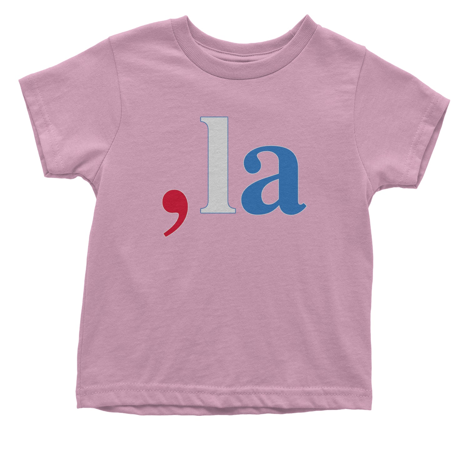 Comma-La - Support Kamala Harris For President 2024 Infant One-Piece Romper Bodysuit and Toddler T-shirt Light Pink