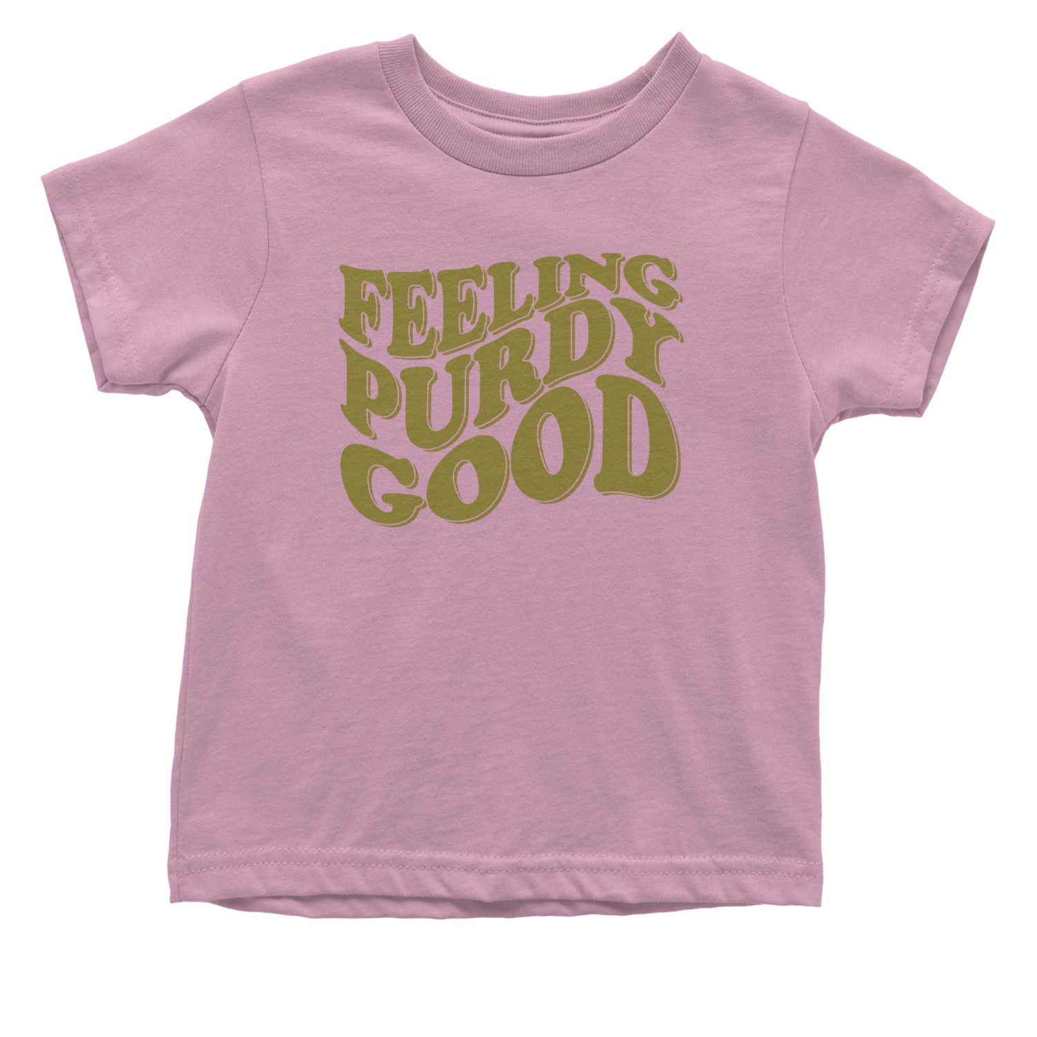 Feeling Purdy Good San Francisco Infant One-Piece Romper Bodysuit and Toddler T-shirt Light Pink