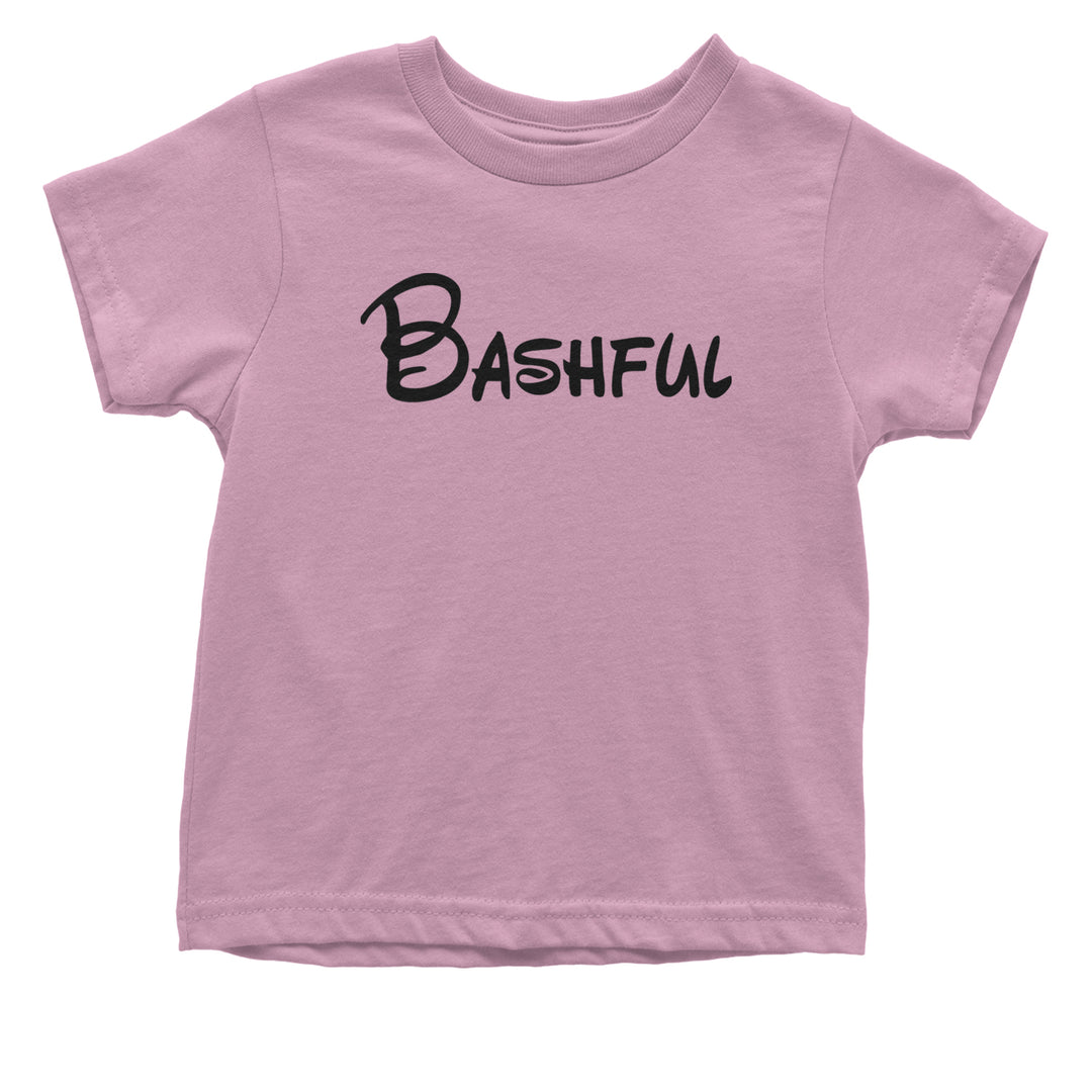 Bashful - 7 Dwarfs Costume Infant One-Piece Romper Bodysuit and Toddler T-shirt Light Pink