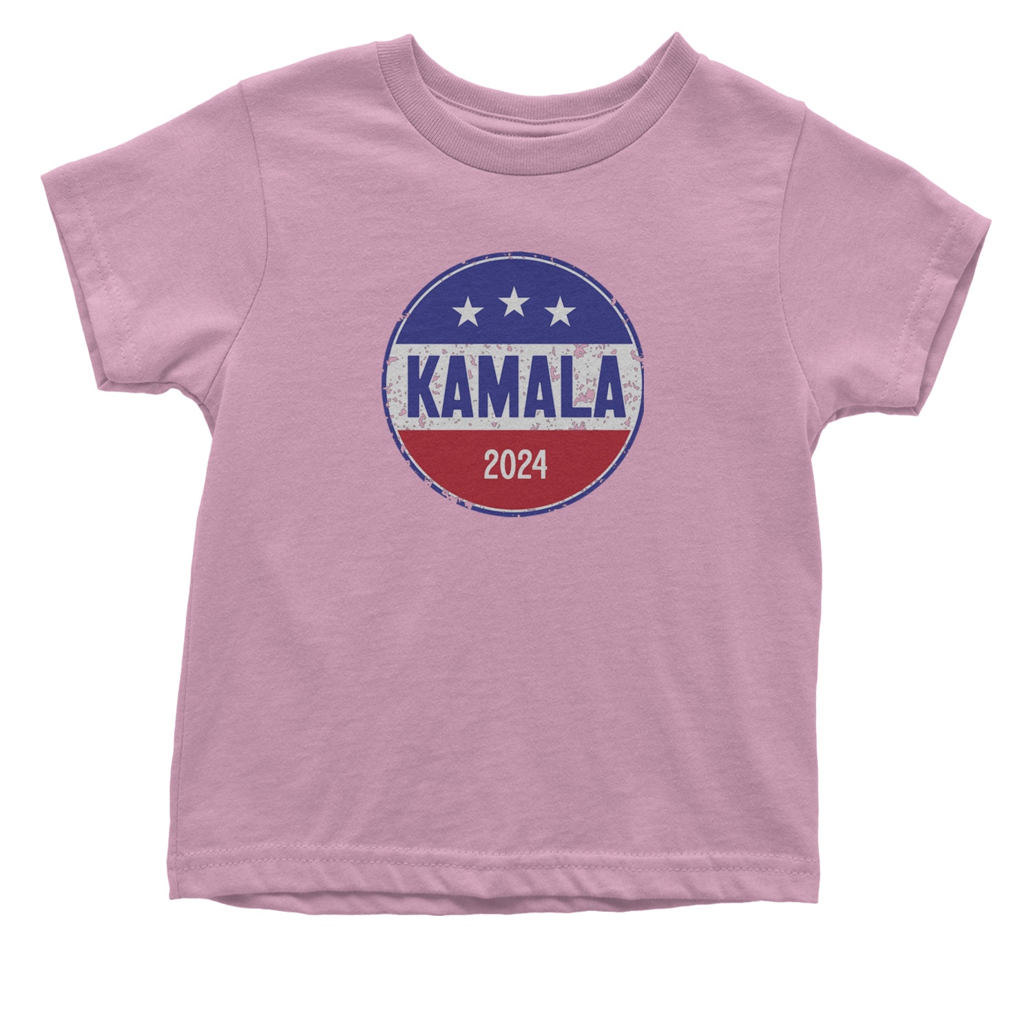 Kamala Badge 2024 - Kamala Harris For President 2024 Infant One-Piece Romper Bodysuit and Toddler T-shirt Light Pink