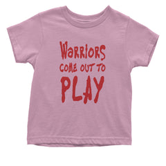 Warriors Come Out To Play  Infant One-Piece Romper Bodysuit and Toddler T-shirt Light Pink