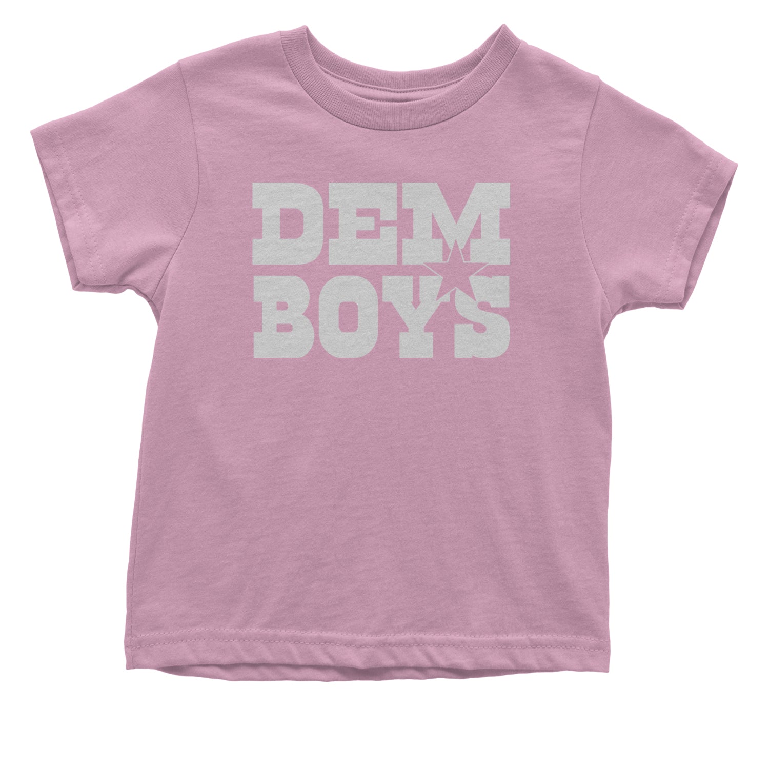 Dem Boys Dallas Football Infant One-Piece Romper Bodysuit and Toddler T-shirt Light Pink