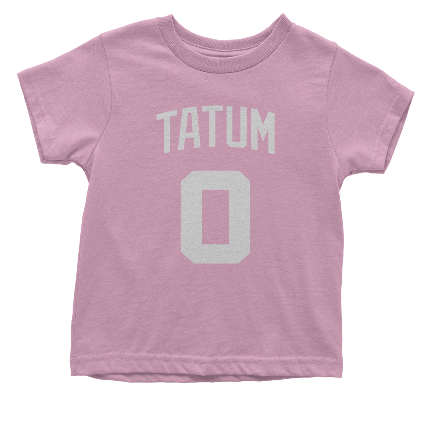 Tatum #0 Boston Basketball Infant One-Piece Romper Bodysuit and Toddler T-shirt Light Pink