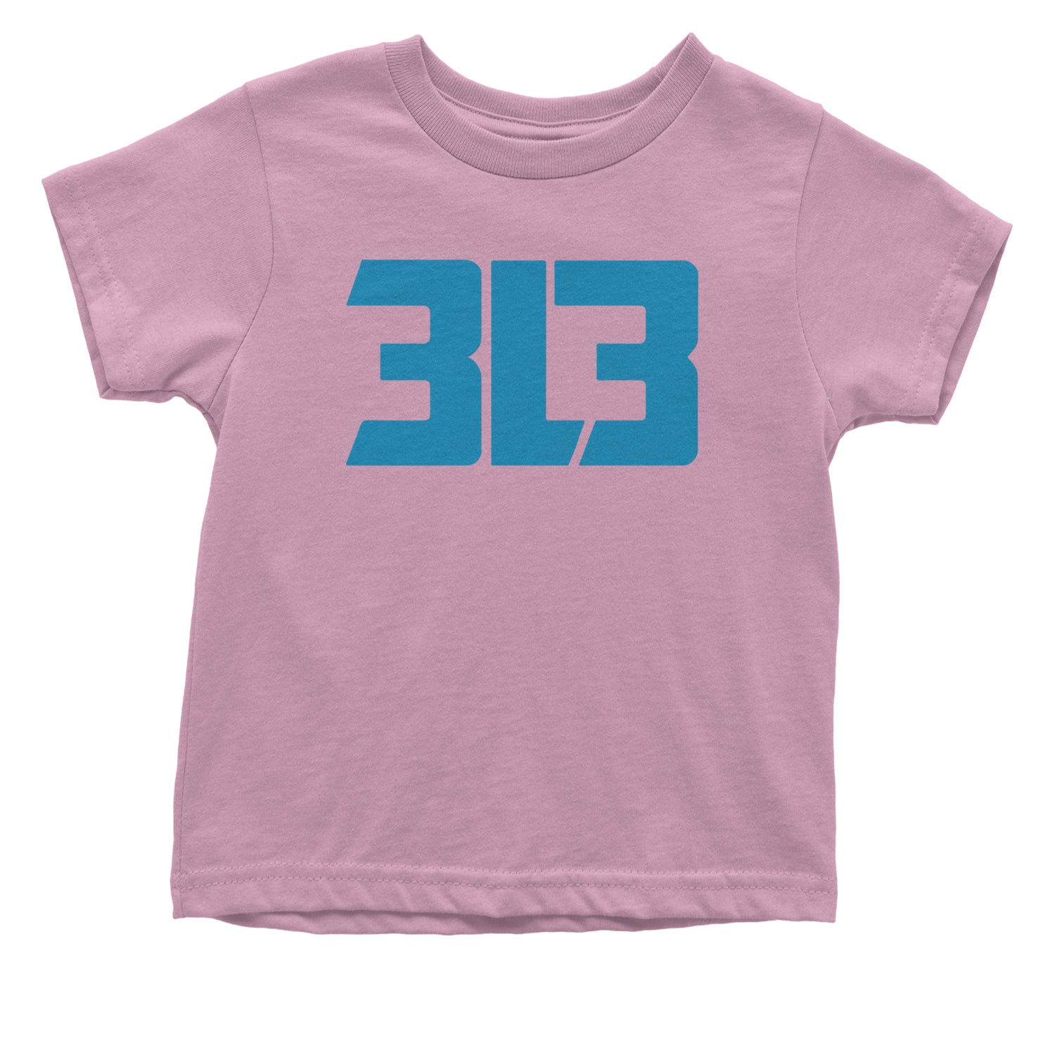 3L3 From The 313 Detroit Football Infant One-Piece Romper Bodysuit and Toddler T-shirt Light Pink