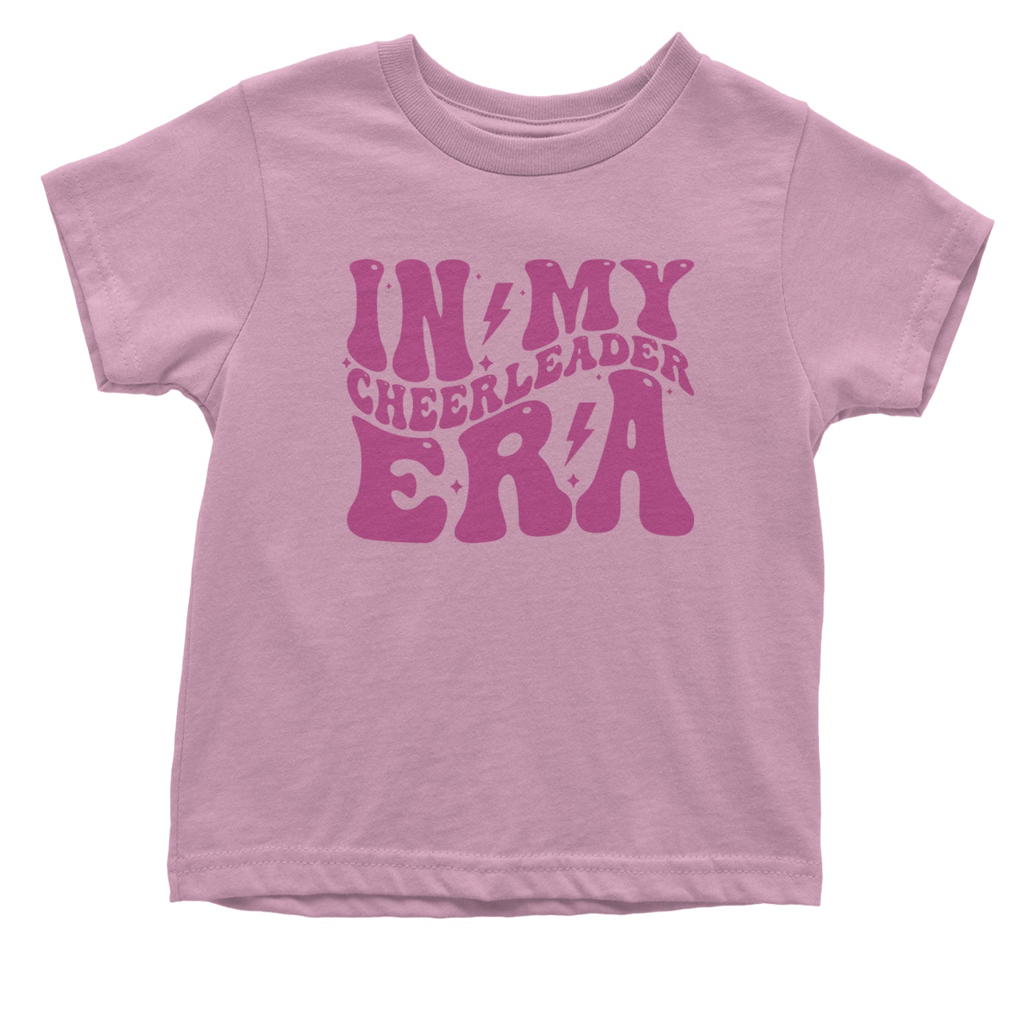 In My Cheerleader Era Infant One-Piece Romper Bodysuit and Toddler T-shirt Light Pink