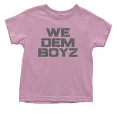 WE Dem Boys Dallas  Infant One-Piece Romper Bodysuit and Toddler T-shirt Light Pink