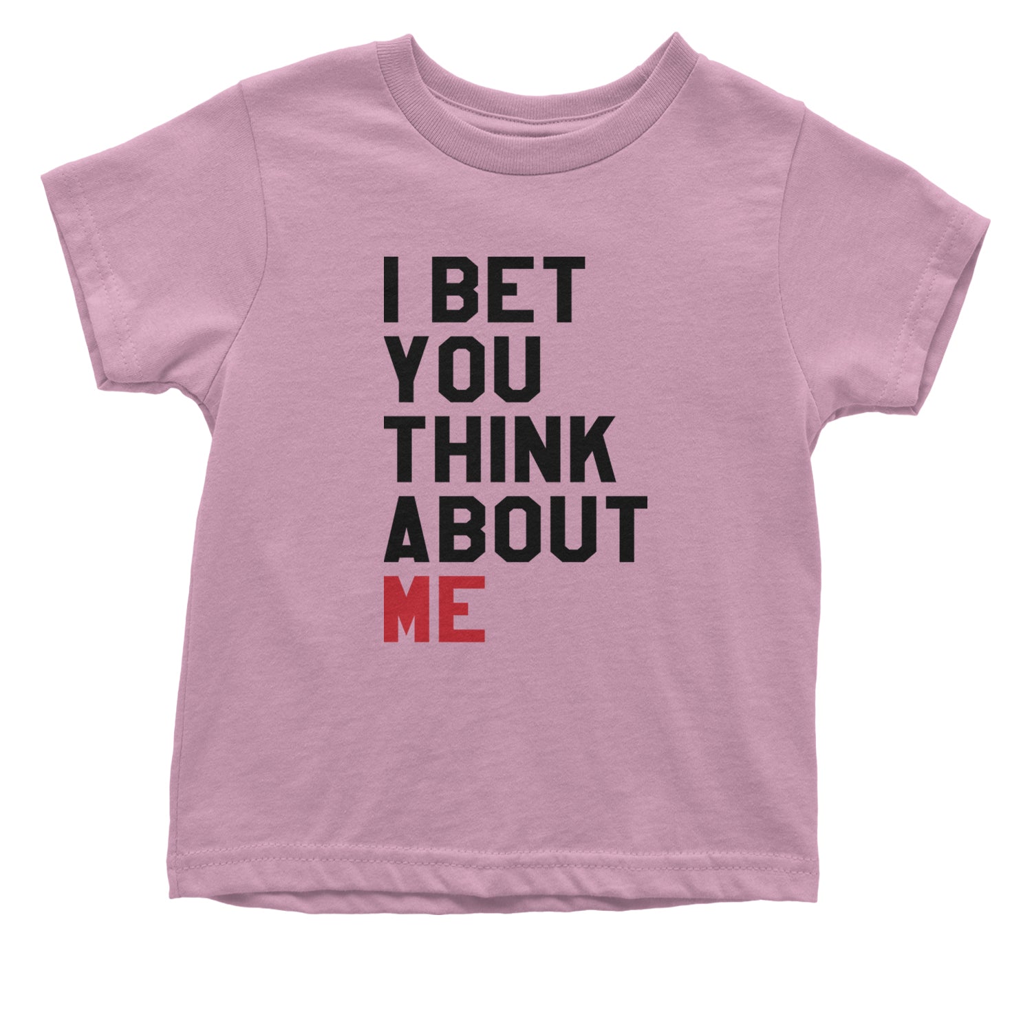 I Bet You Think About Me New TTPD Era Infant One-Piece Romper Bodysuit and Toddler T-shirt Light Pink