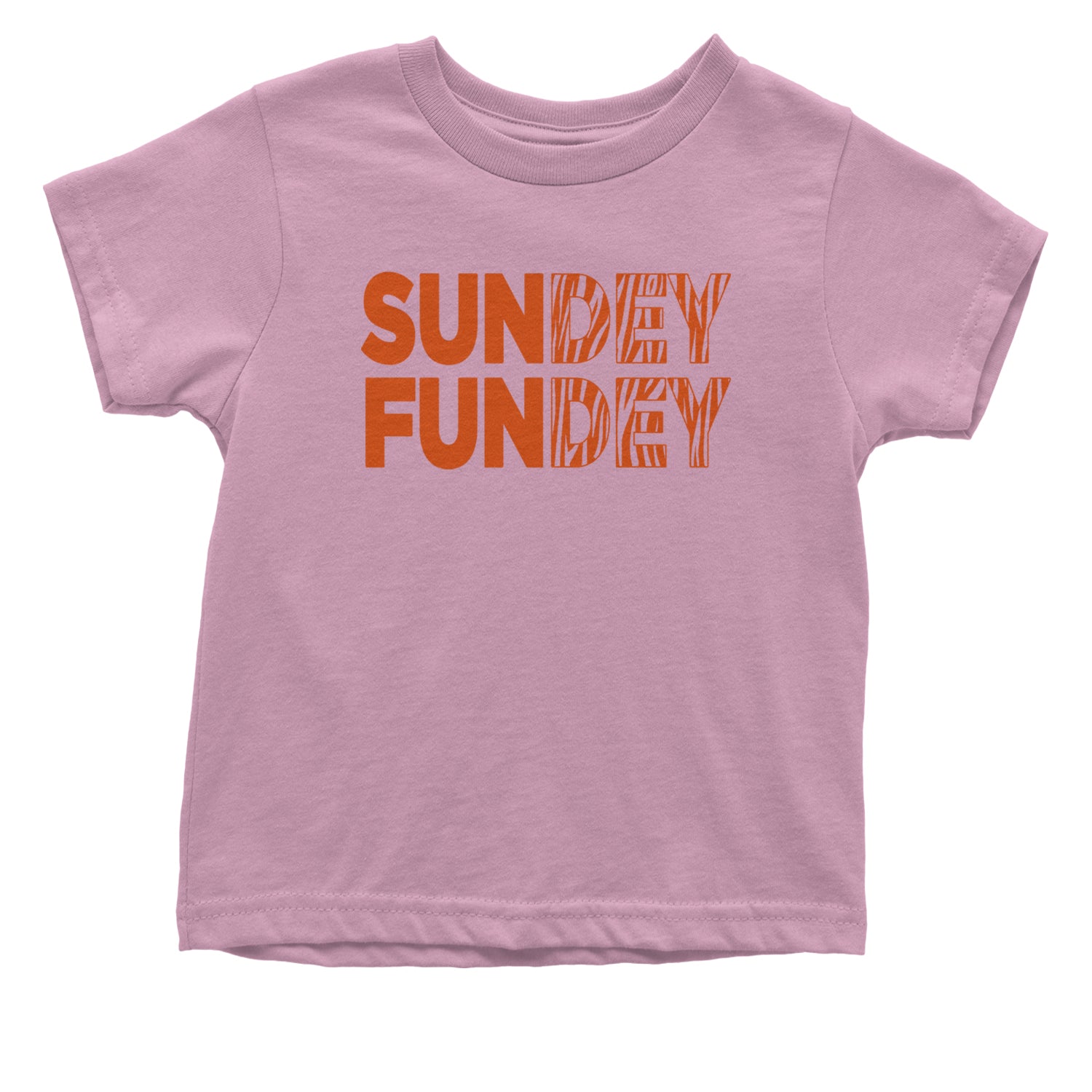 SunDEY FunDEY Sunday FundayInfant One-Piece Romper Bodysuit and Toddler T-shirt Light Pink