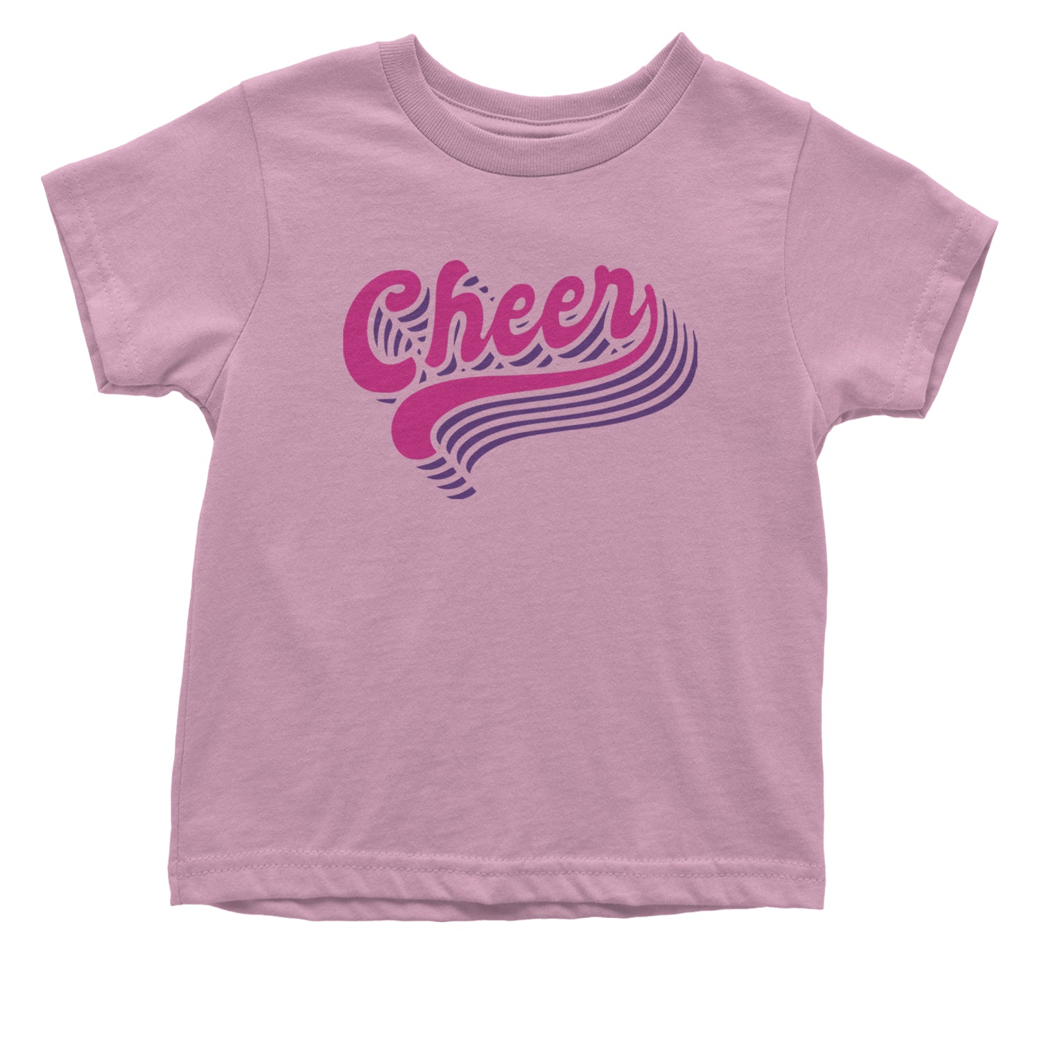 Cheer Pride Infant One-Piece Romper Bodysuit and Toddler T-shirt Light Pink