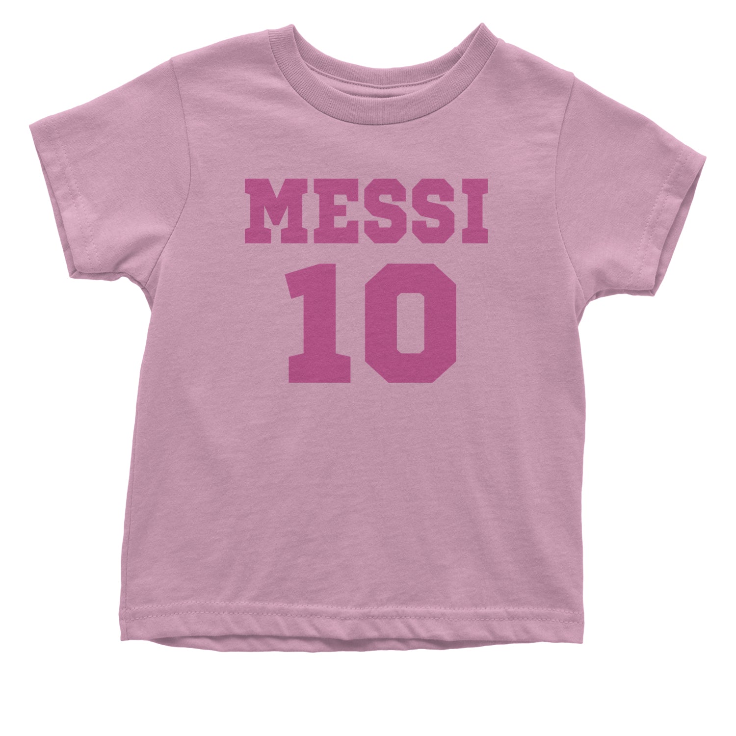 Messi World Soccer Futbol Messiami Infant One-Piece Romper Bodysuit and Toddler T-shirt Light Pink