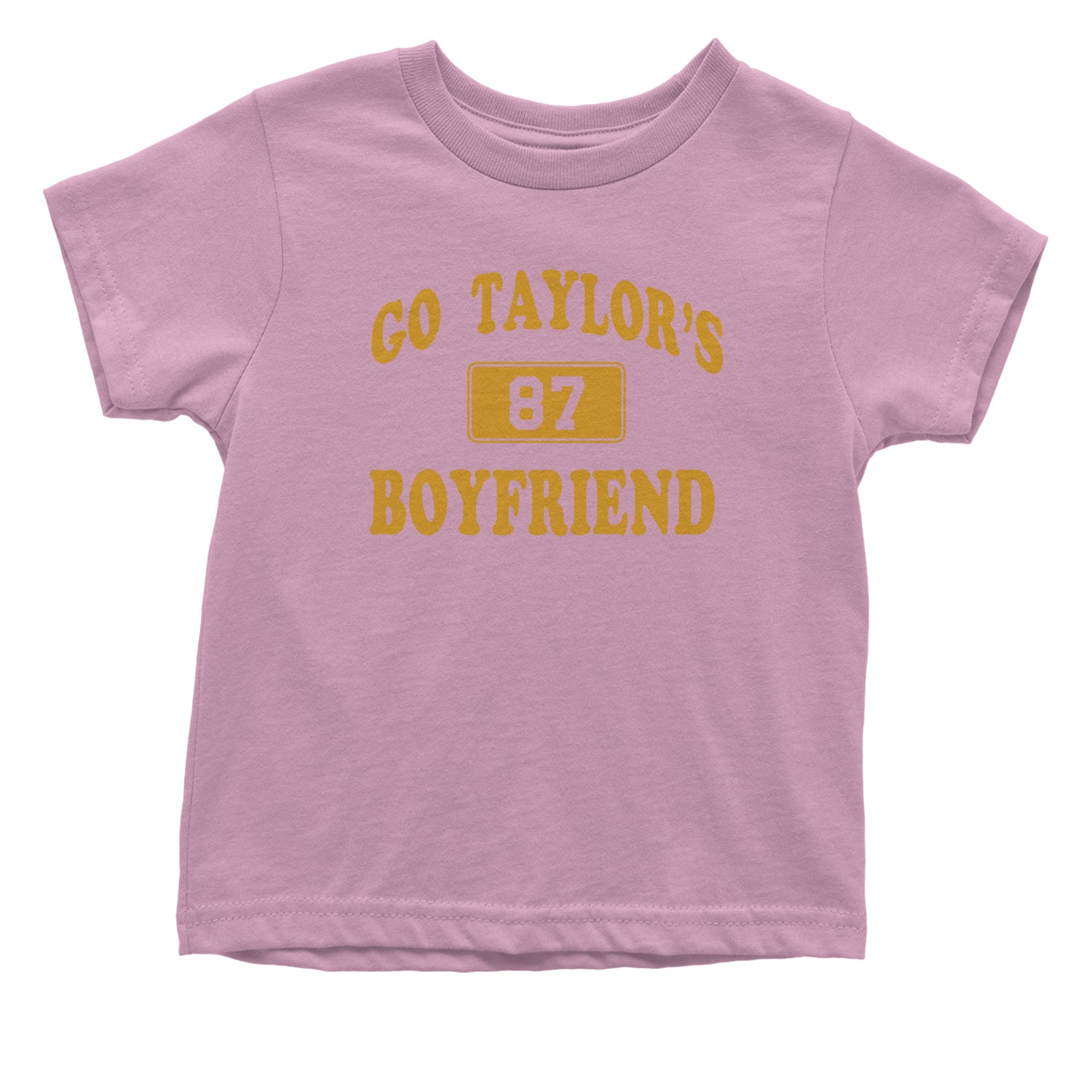 Go Taylor's Boyfriend Kansas City Infant One-Piece Romper Bodysuit and Toddler T-shirt Light Pink