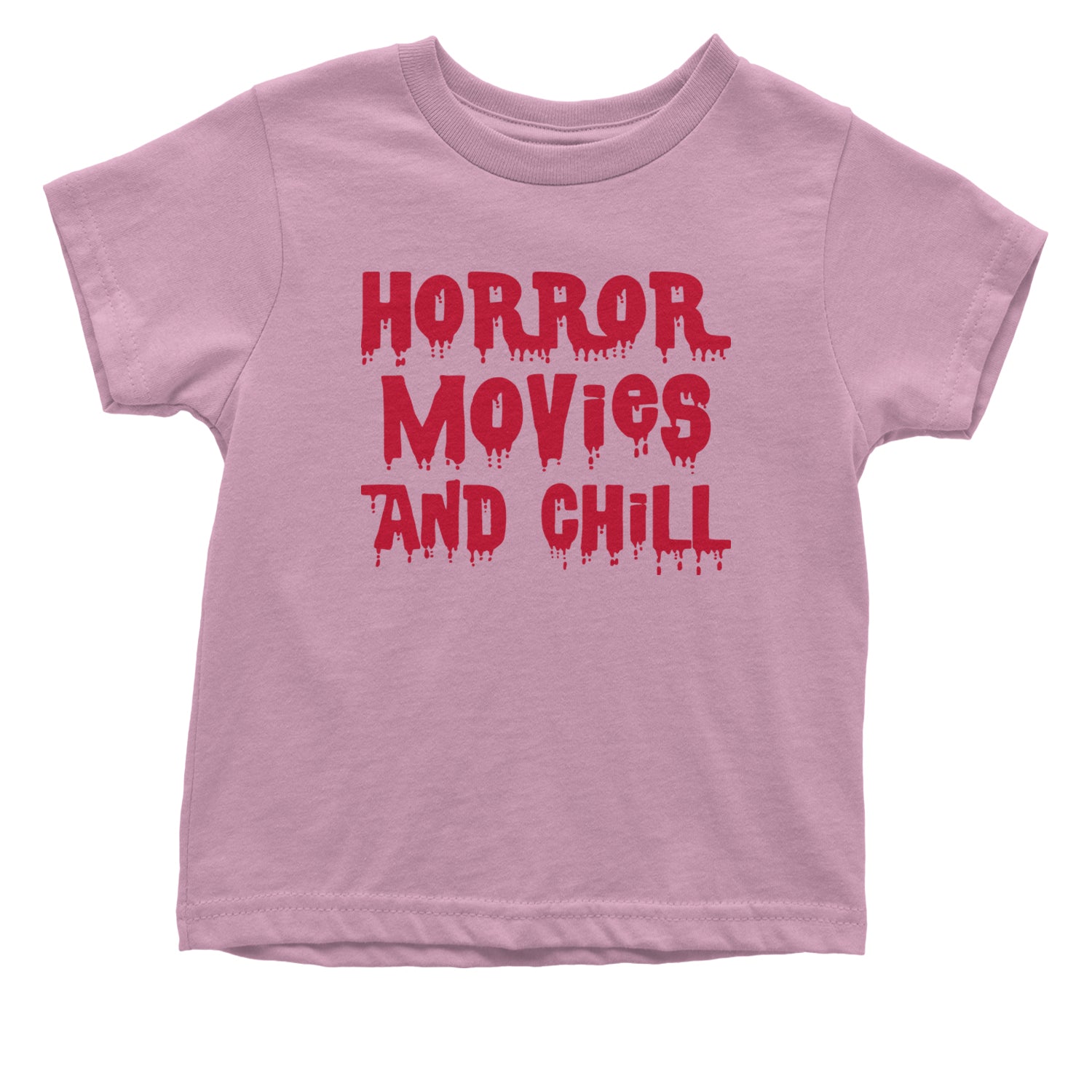 Horror Movies and Chill Infant One-Piece Romper Bodysuit and Toddler T-shirt Light Pink