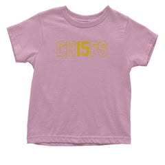 Ch15fs Chief 15 Shirt Infant One-Piece Romper Bodysuit and Toddler T-shirt Light Pink