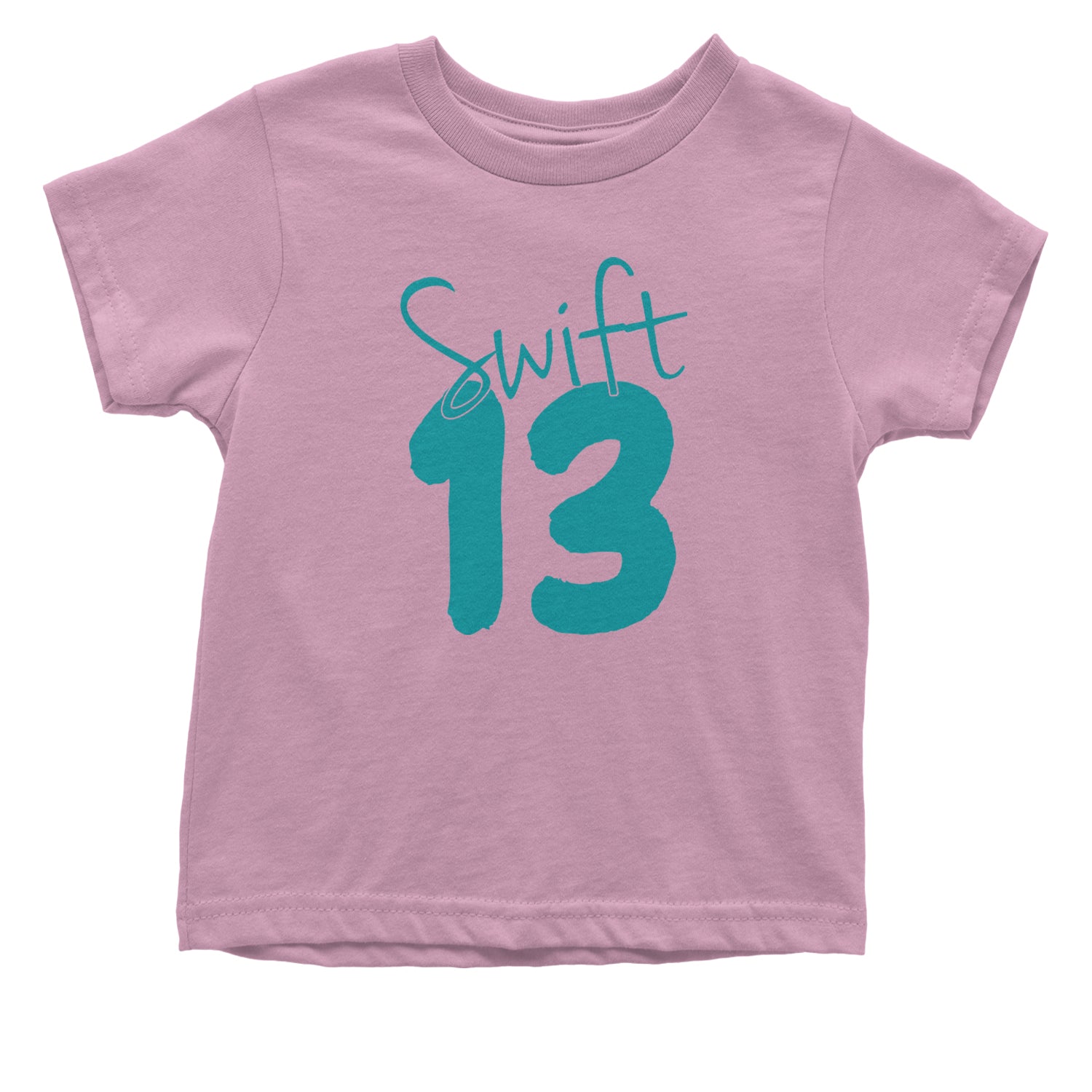 13 Swift 13 Lucky Number Era TTPD Infant One-Piece Romper Bodysuit and Toddler T-shirt Light Pink