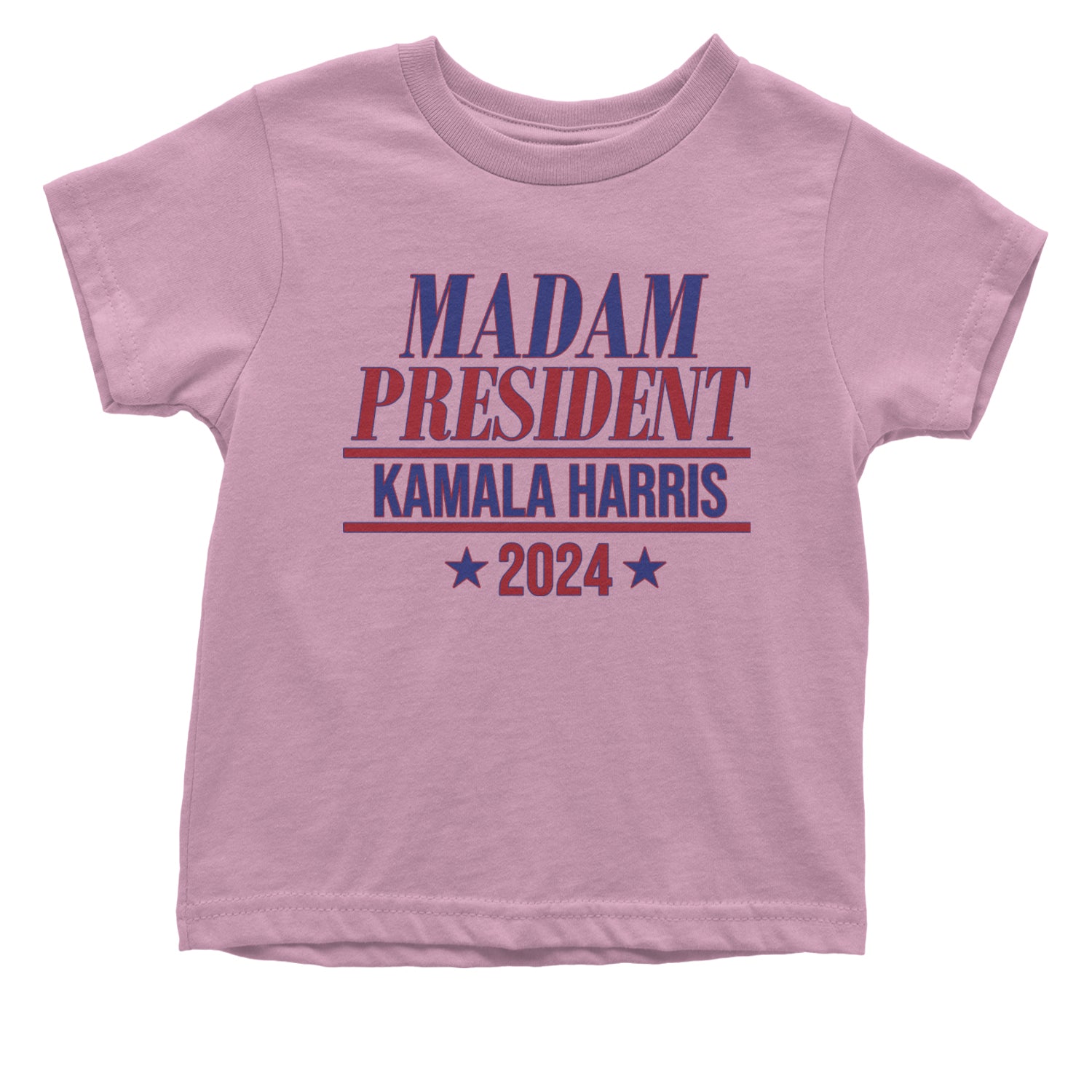 Madam President - Support kamala Harris For President 2024 Infant One-Piece Romper Bodysuit and Toddler T-shirt Light Pink