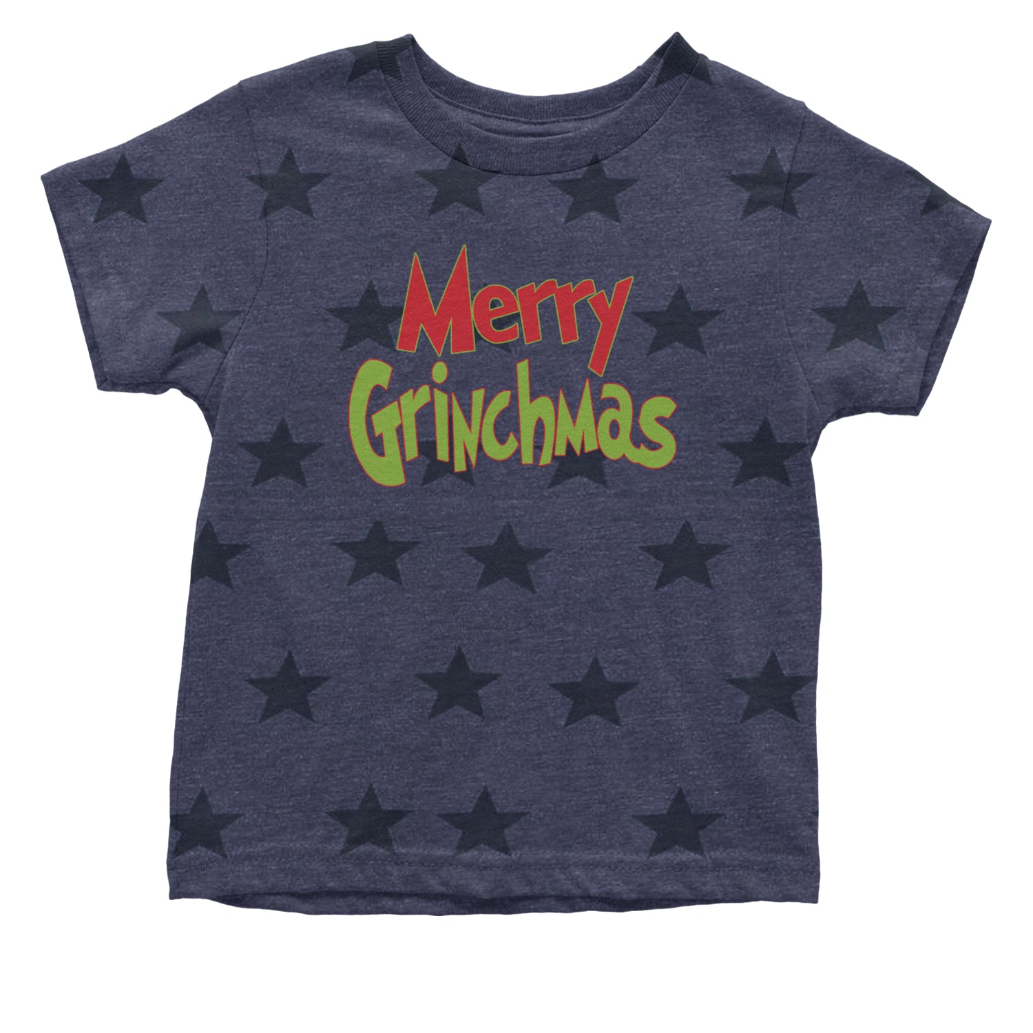 Merry Grinchmas Jolly Merry Christmas Infant One-Piece Romper Bodysuit and Toddler T-shirt Navy Blue STAR