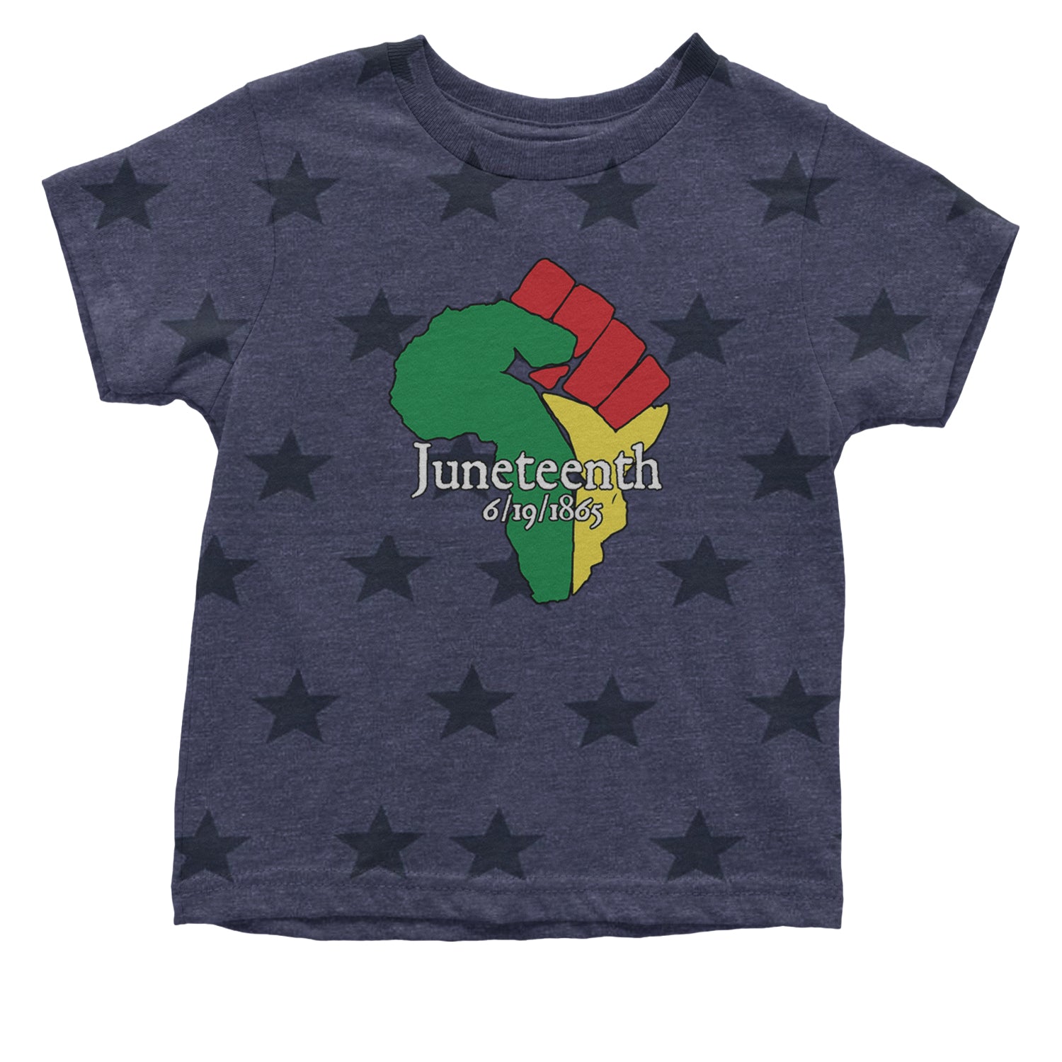 Juneteenth Raised Fist Africa Celebrate Emancipation Day Infant One-Piece Romper Bodysuit and Toddler T-shirt Navy Blue STAR