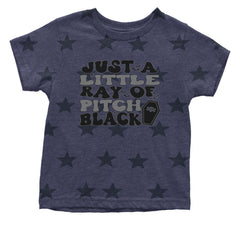 Just A Little Ray of Pitch Black graphic on Onesie and Toddler T-Shirt alternate view 12