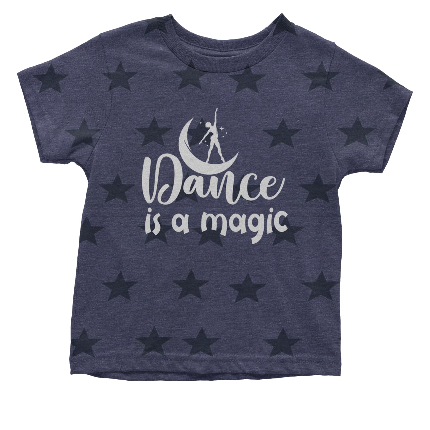 Dance Is Magic Infant One-Piece Romper Bodysuit and Toddler T-shirt Navy Blue STAR