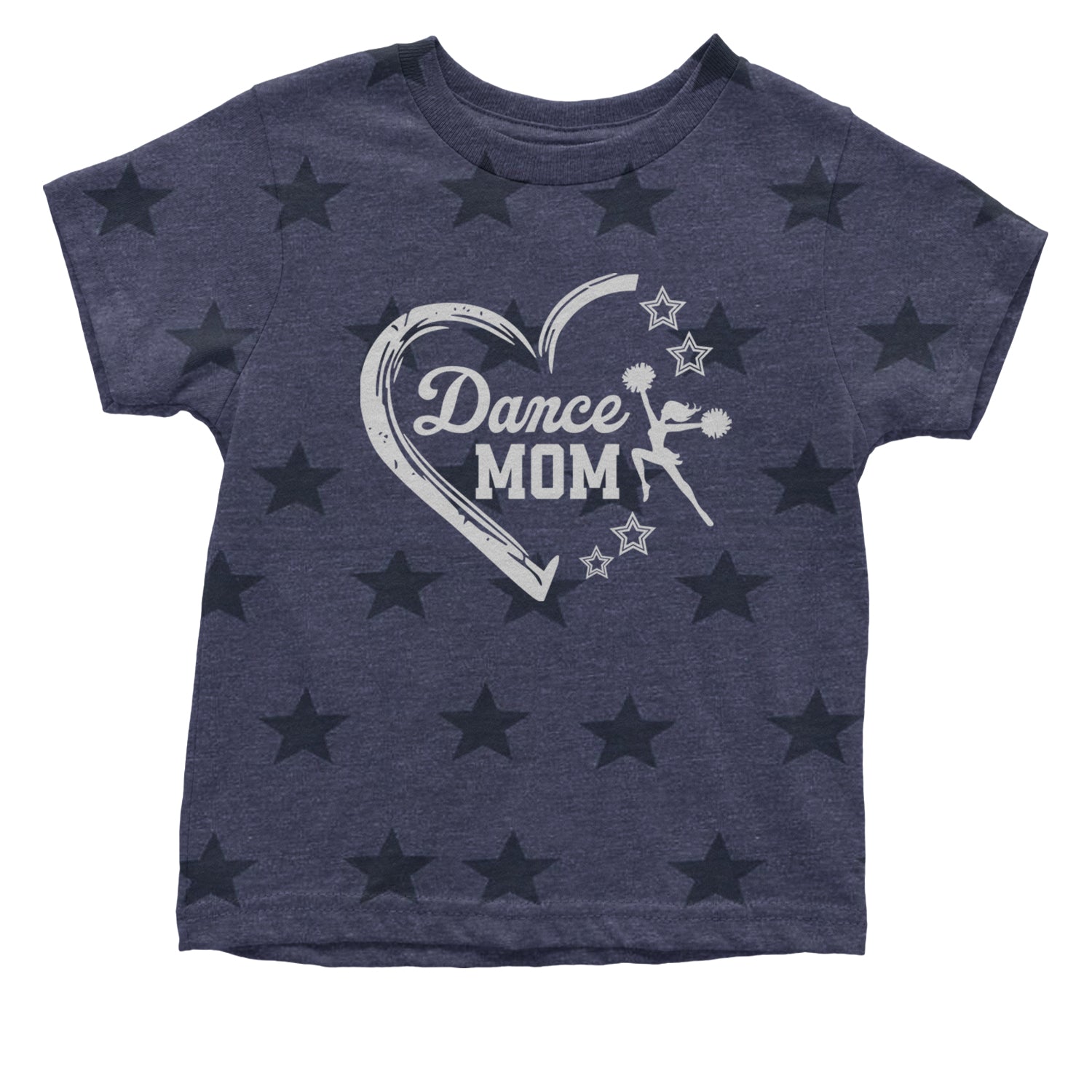 Heart Dance Mom Love Infant One-Piece Romper Bodysuit and Toddler T-shirt Navy Blue STAR